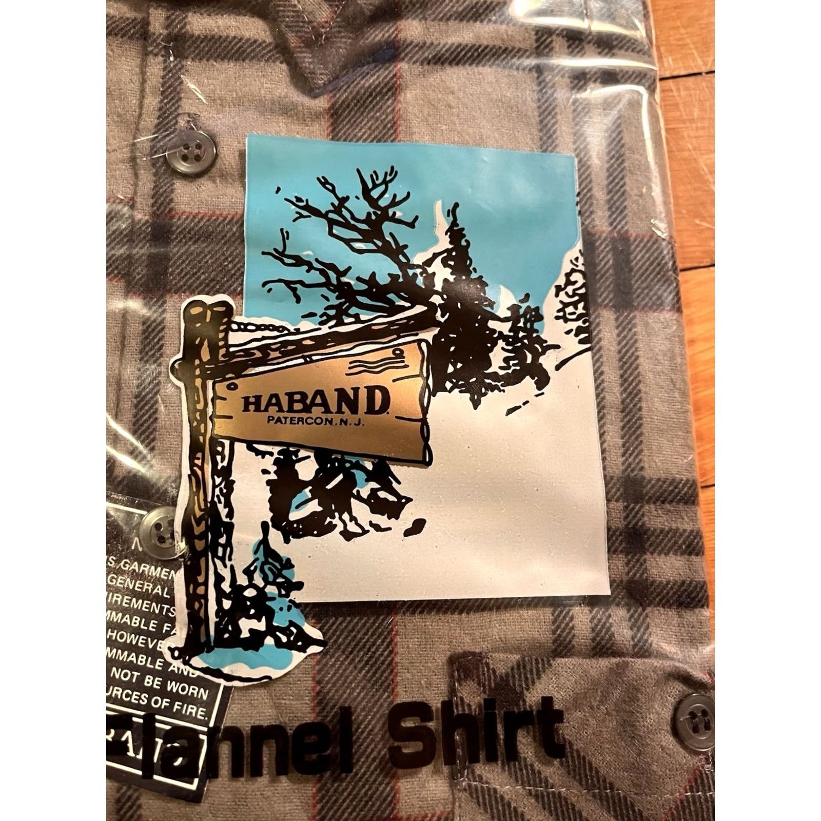 Haband VINTAGE Haband of Paterson Flannel Shirt Men’s XL Green Plaid 80s Size US XL / EU 56 / 4 - 2 Thumbnail