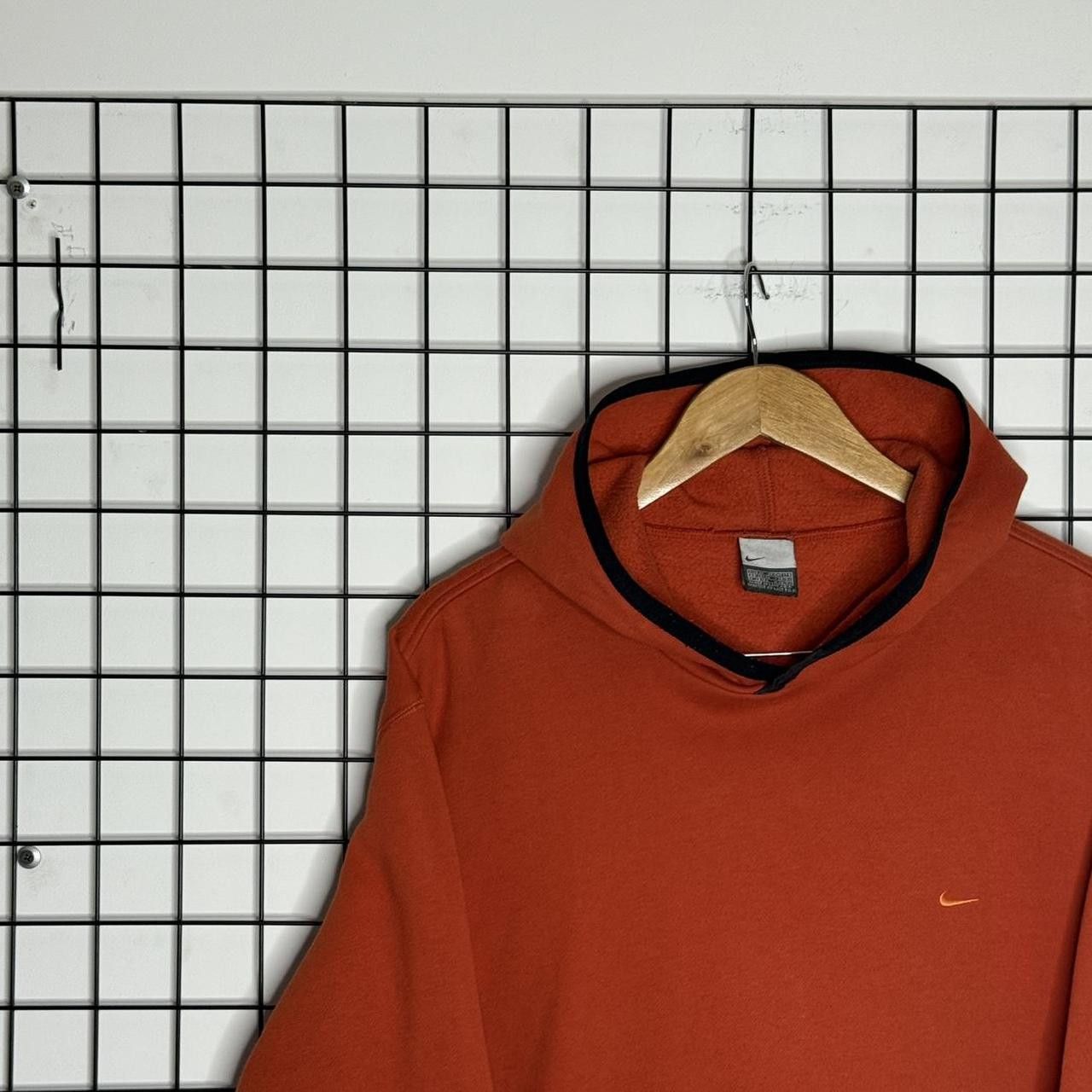 Nike Nike Vintage Mini Swoosh Logo Orange Hoodie Size US XL / EU 56 / 4 - 5 Thumbnail