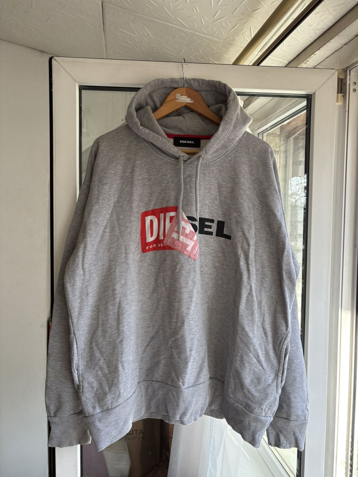 Diesel Vintage Diesel Box Logo Hoodie Size US XL / EU 56 / 4 - 1 Thumbnail