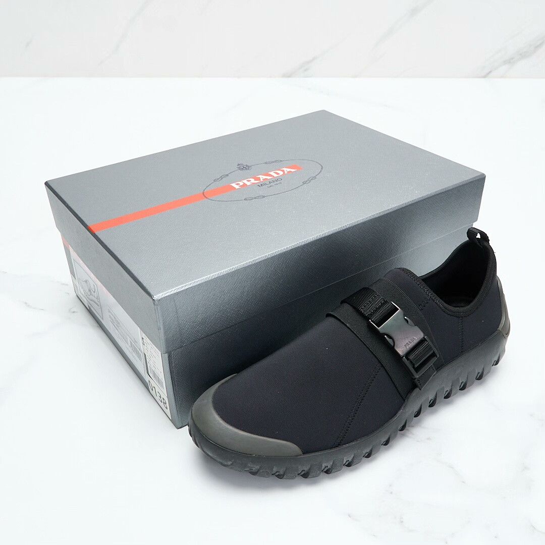 Prada Prada Men's Logo Buckle Casual Shoes Size US 7 / EU 40 - 1 Thumbnail