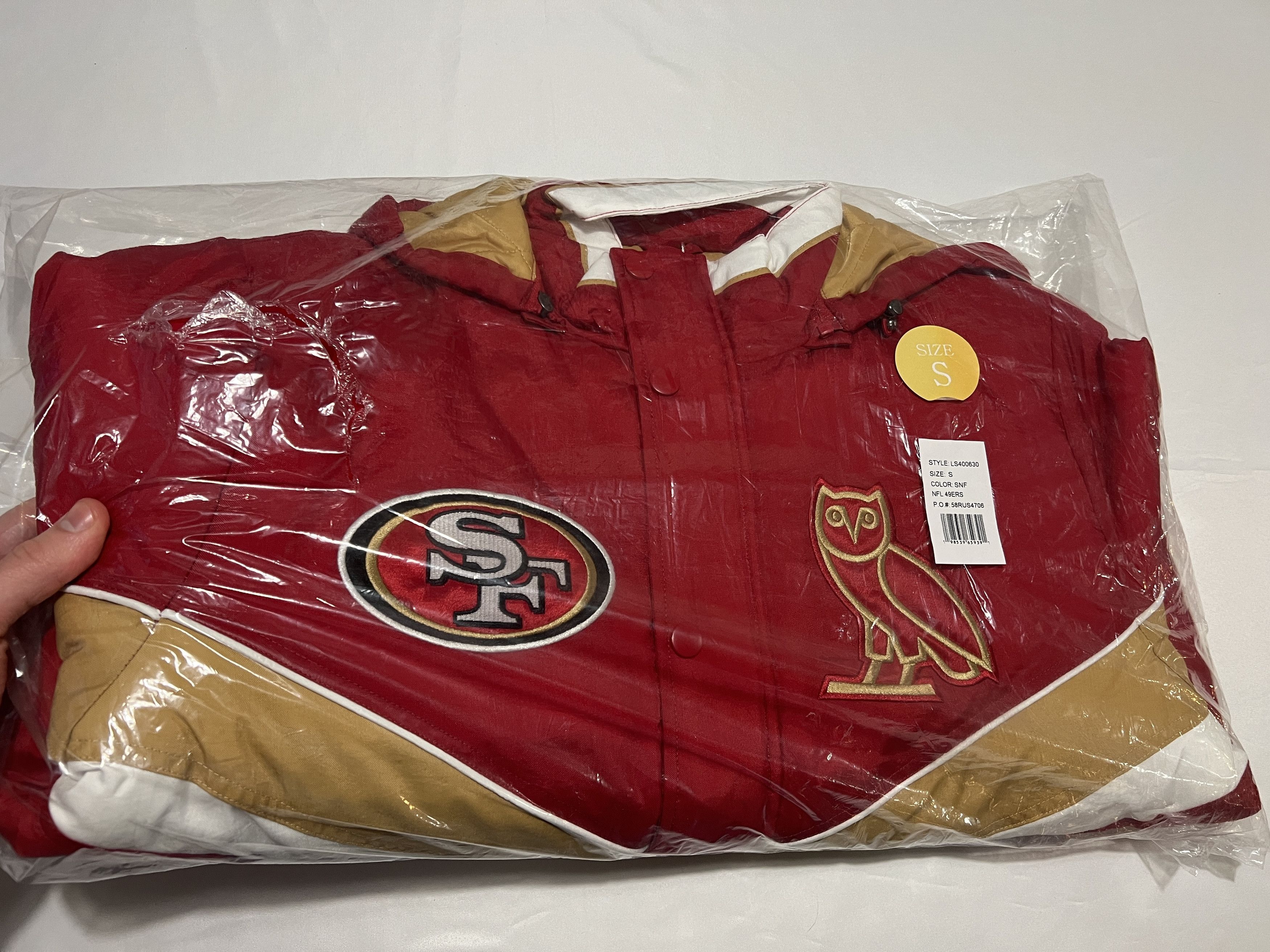 Drake OVO x NFL SAN FRANCISCO 49ERS STARTER SIDELINE PUFFER JACKET Size US S / EU 44-46 / 1 - 2 Thumbnail