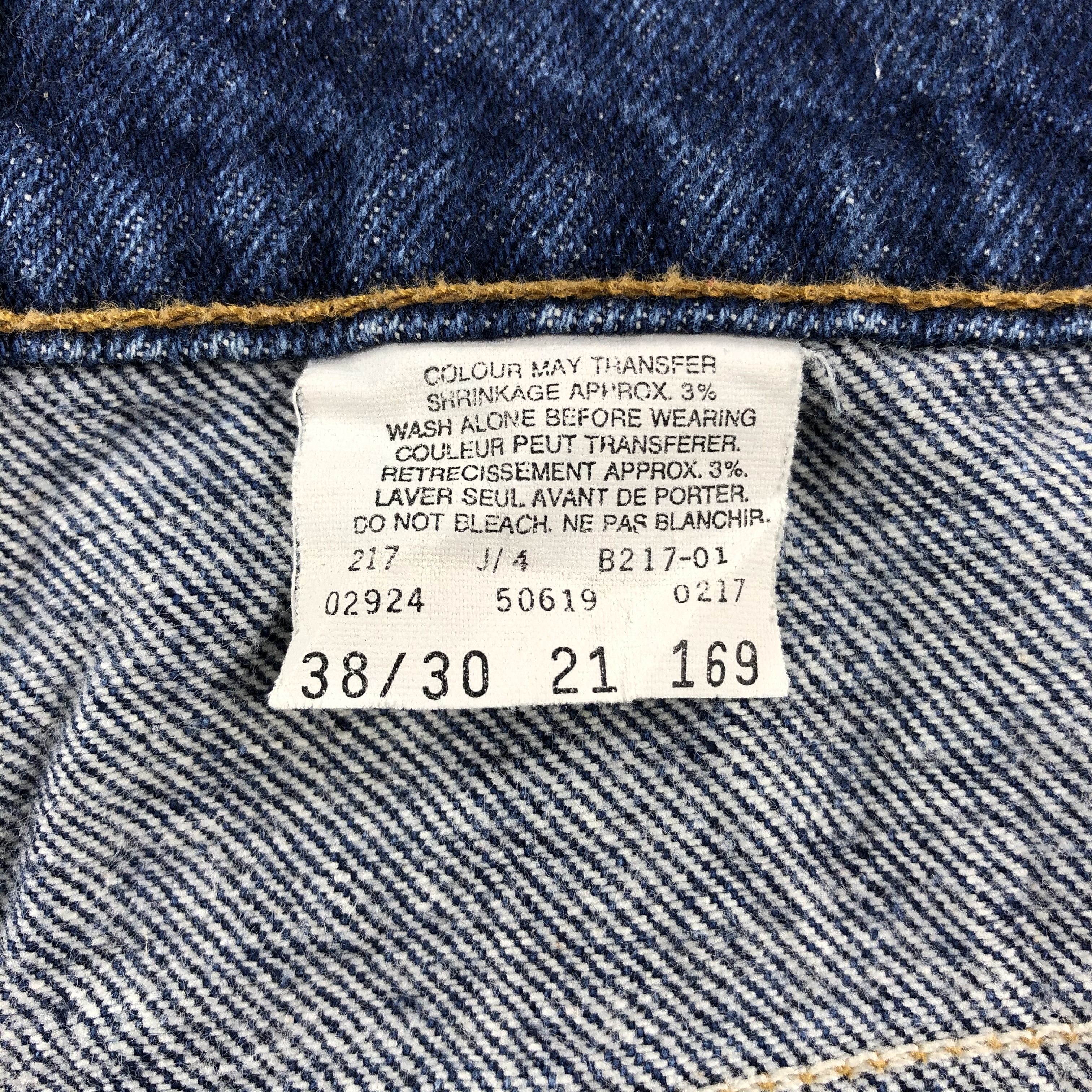 Levi's 90s Vintage Blue Wash Levis 619 Jeans-J2479 Size US 36 / EU 52 - 9 Thumbnail