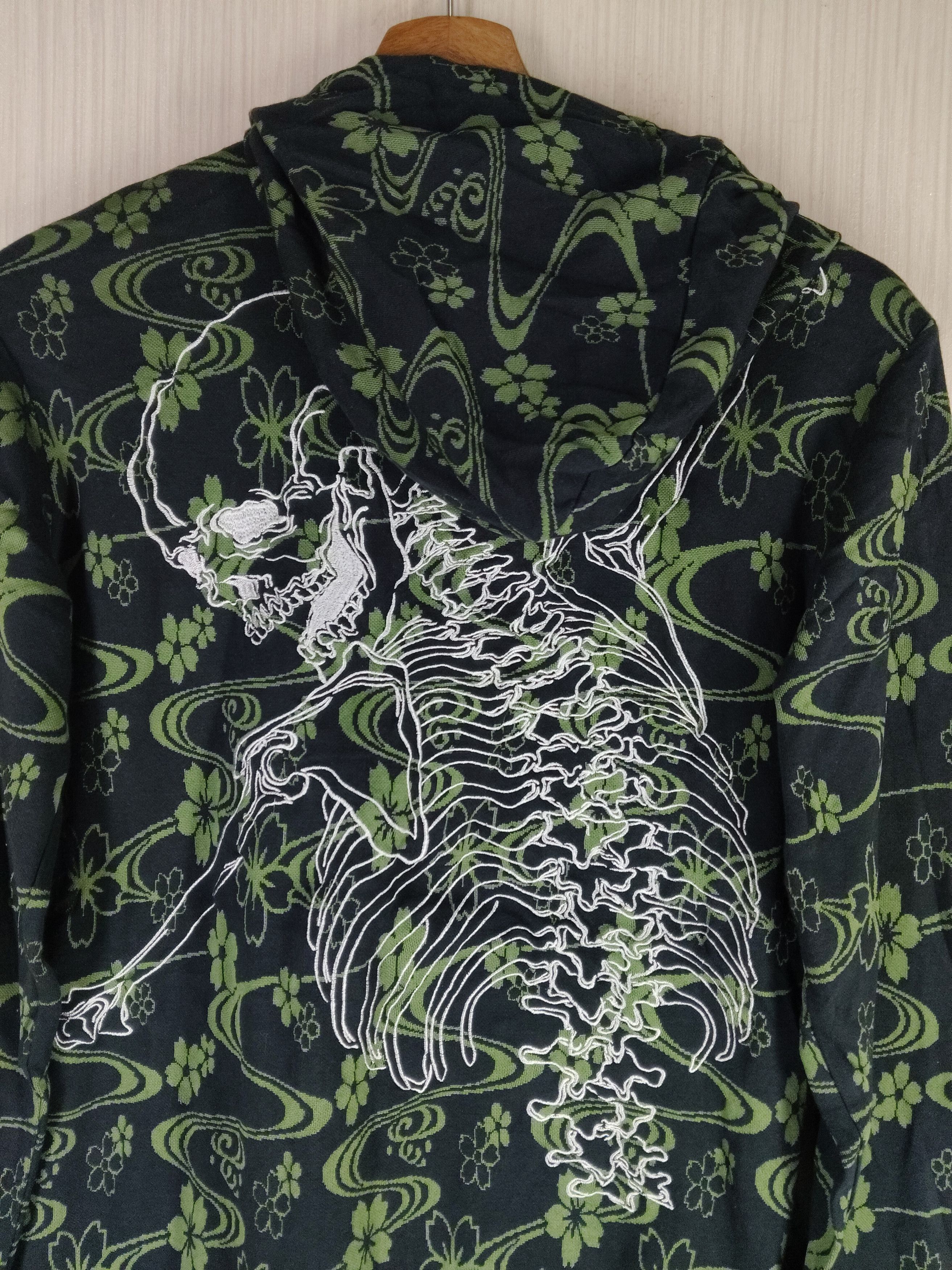 Hysteric Glamour Japanese Classic Script Sleketon Hoodie Zip Sweatshirt Size US M / EU 48-50 / 2 - 4 Thumbnail