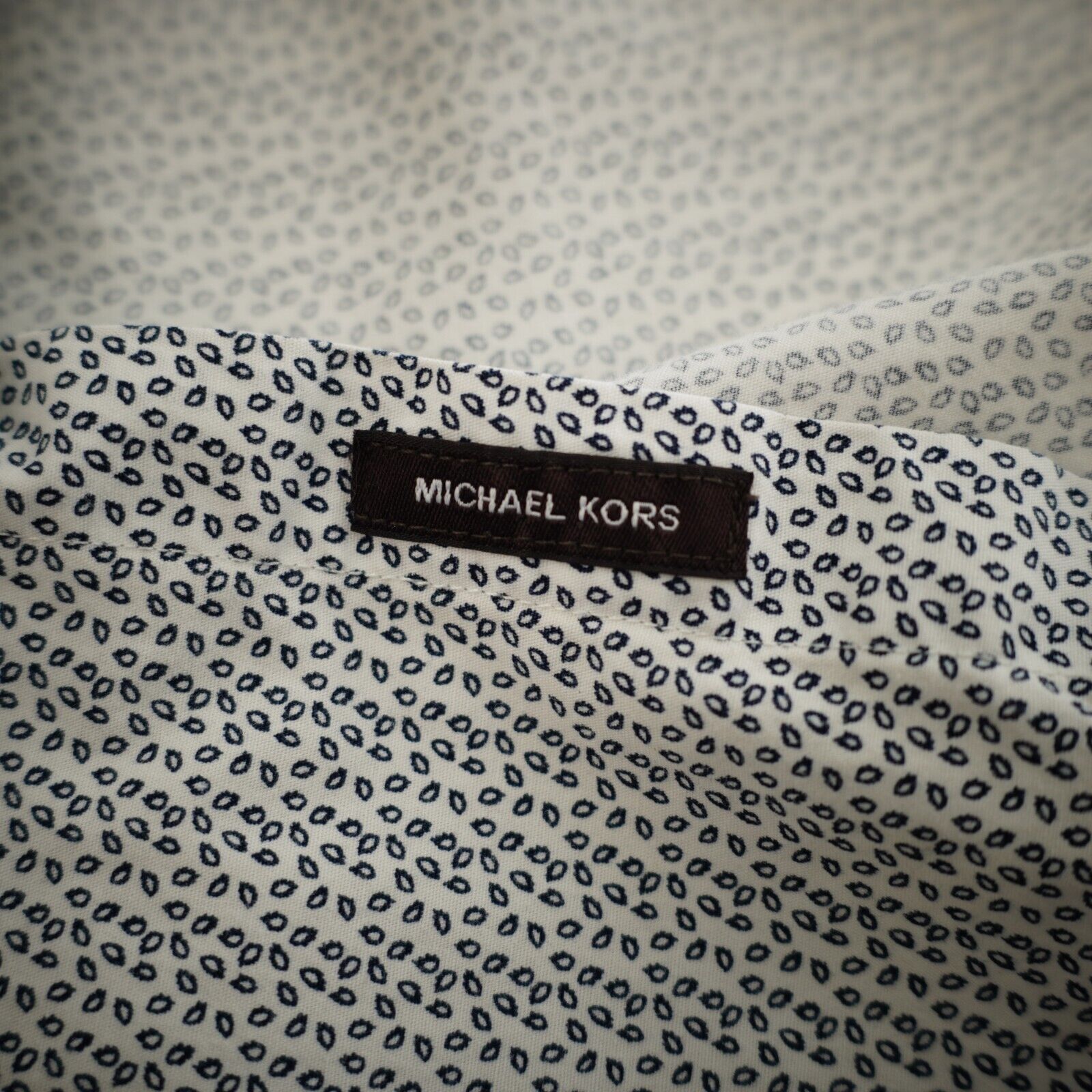 Michael Kors Michael Kors XL Classic Fit White Blue Paisley Collared Shor Size US XL / EU 56 / 4 - 8 Thumbnail