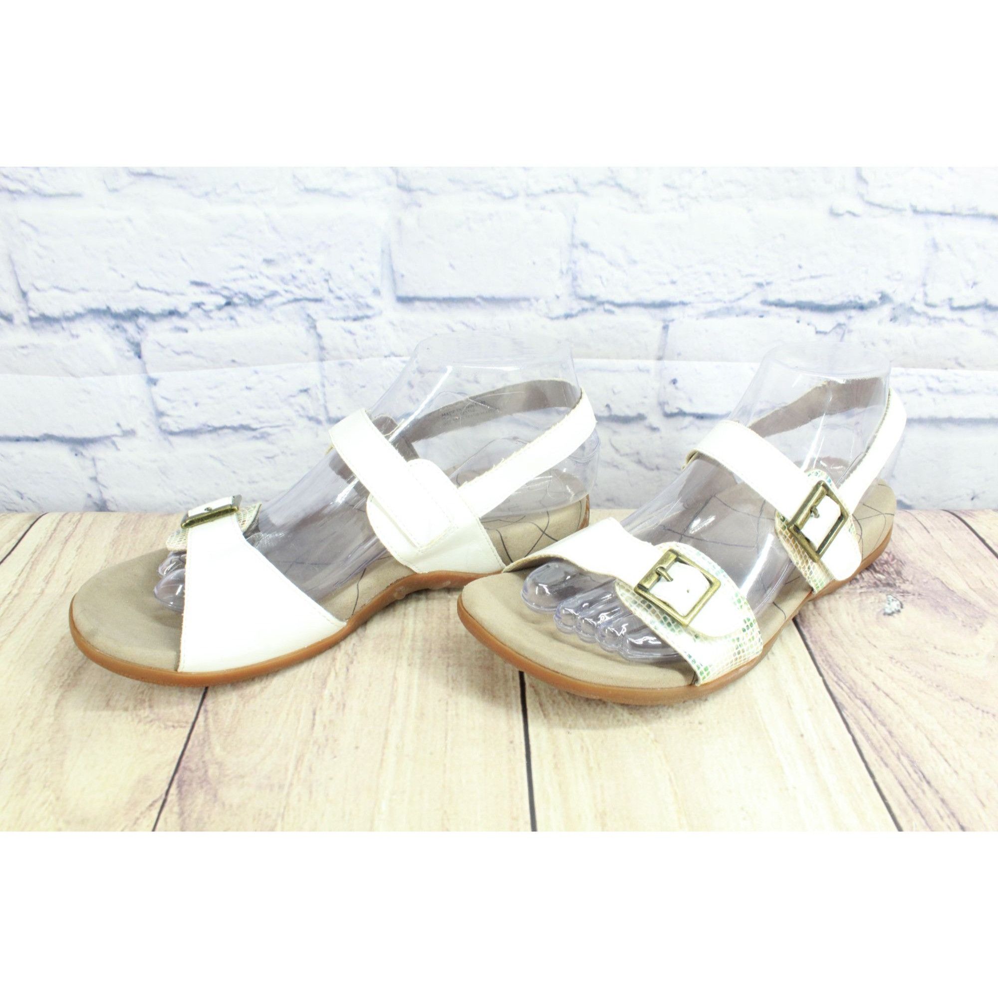 Leather × Other Sanita Women's Catalina Candace Flat Sandal White Size 8 Size US 8 / IT 38 - 2 Thumbnail