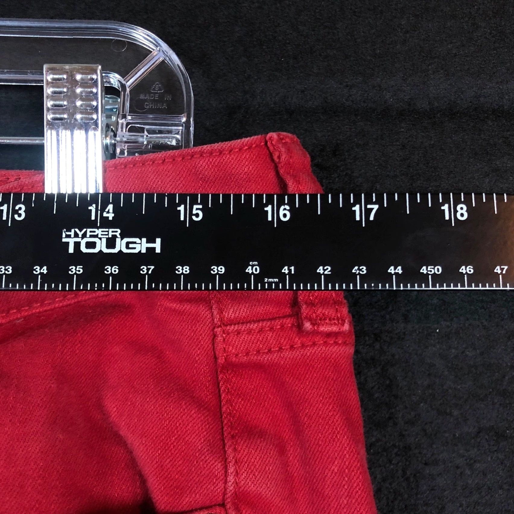 Torrid VINTAGE Torrid Jeans Deep Red Denim Mid Rise Boyfriend Straight 10 Women Size 30" / US 8 / IT 44 - 7 Thumbnail