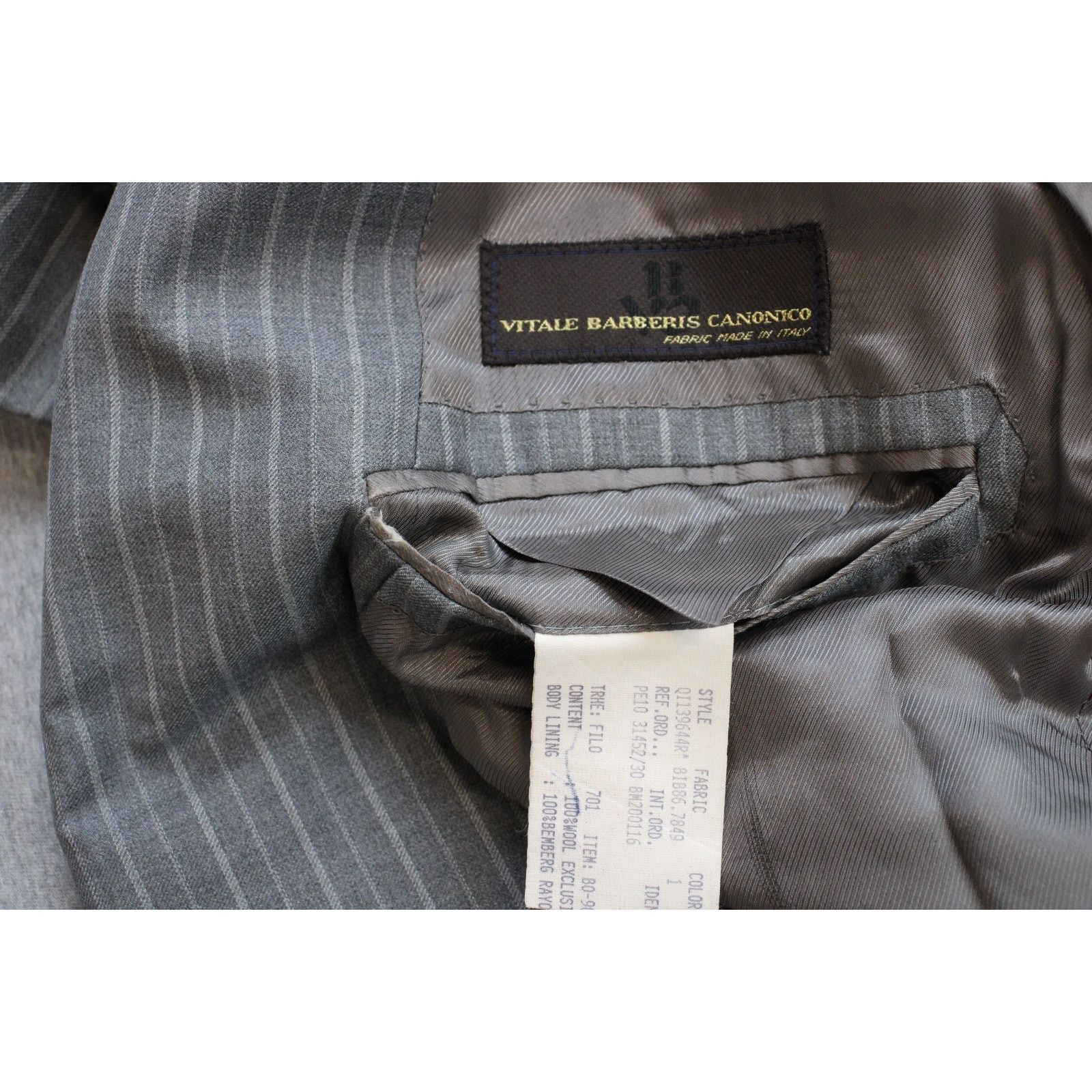 Brooks Brothers Brooks Brothers Blazer Men 41R Gray Striped Wool 1818 Regent Size 40R - 5 Thumbnail