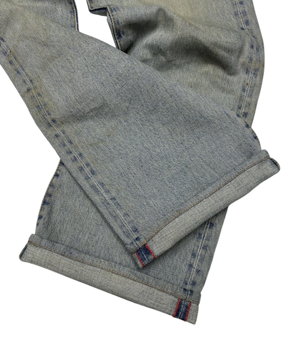 Blue Blue Japan × Samurai Jeans × Sugar Cane 🔥Blue Blue Japan Indigo Selvedge Jeans Distressed Denim Size US 32 / EU 48 - 7 Thumbnail