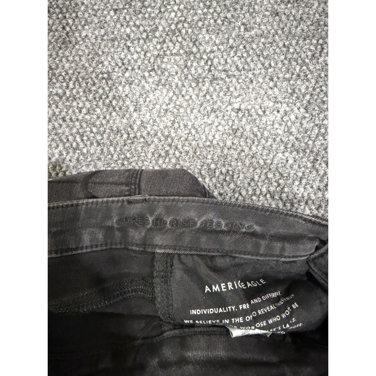 American Eagle Outfitters American Eagle Outfitters Jeans Womens 4 Black Skinny Distressed Stretch Denim High Rise Jeans Size 27" / US 4 / IT 40 - 5 Thumbnail
