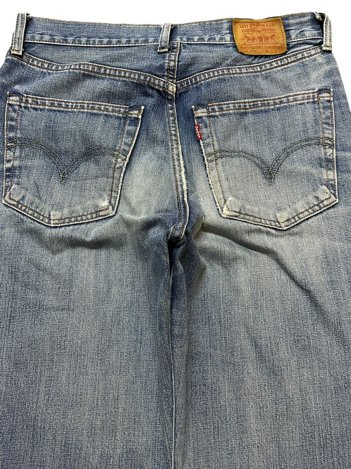 Levi's Vintage 80s Levis 502 Blue Faded Wash Style Loose Jeans Size US 30 / EU 46 - 5 Thumbnail