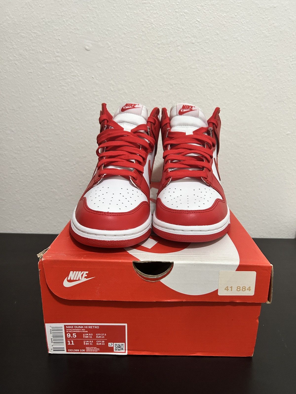 Nike Nike Dunk High Championship University Red Size US 9.5 / EU 42-43 - 4 Thumbnail