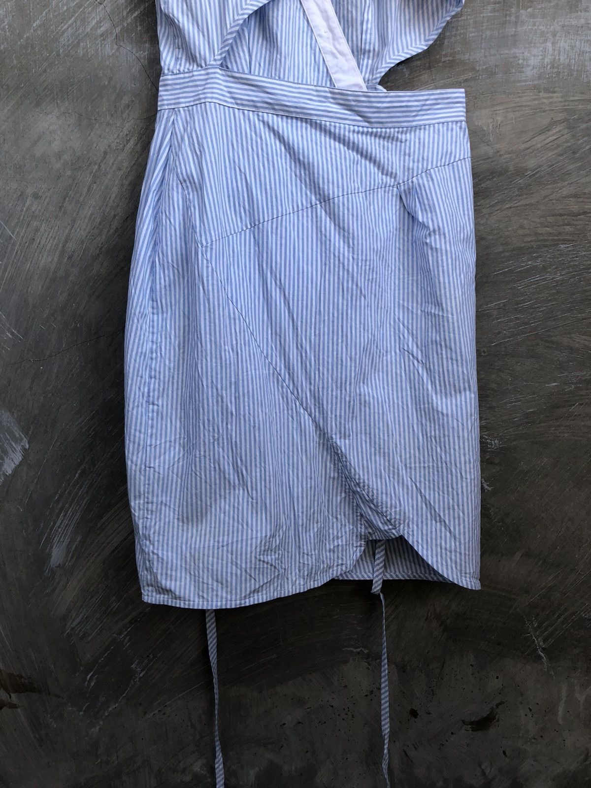 Alexander Wang Alexander Wang Asymmetrical Stripe Midi Dress Size M / US 6-8 / IT 42-44 - 13 Thumbnail