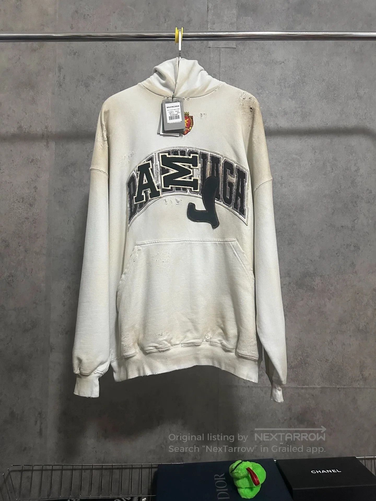 Balenciaga Manchester United Distressed Hoodie.