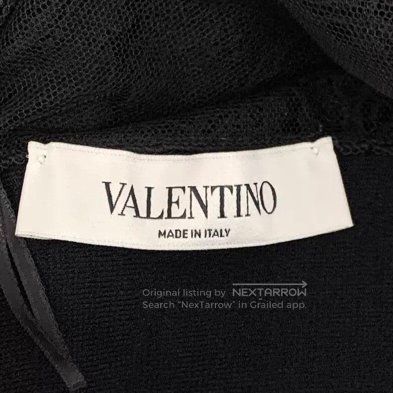 Valentino Valentino Black cut-out lace panelled crew neck short-slee Size M / US 6-8 / IT 42-44 - 5 Thumbnail