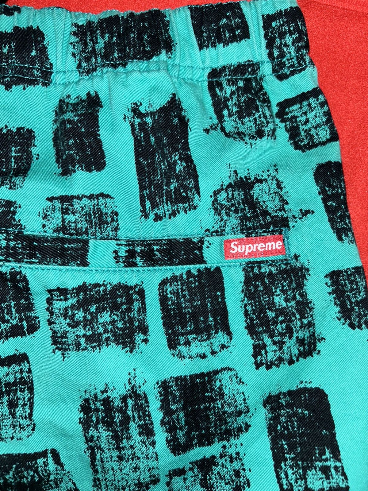 Supreme Block Print Belted Shorts SS14 size 34