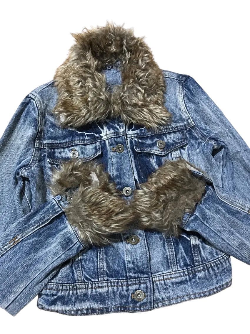 If Six Was Nine × Japanese Brand × Le Grande Bleu (L.G.B.) Japanese LGB style “unknwn” fur denim jacket Size US M / EU 48-50 / 2 - 4 Thumbnail
