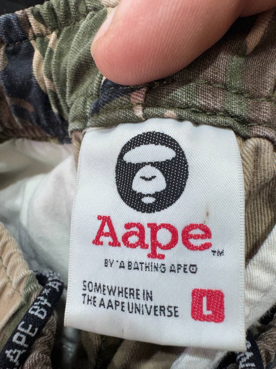 Aape Aape By A Bathing Ape Camo Men’s Trousers Cargo Pants Size US 34 / EU 50 - 20 Thumbnail
