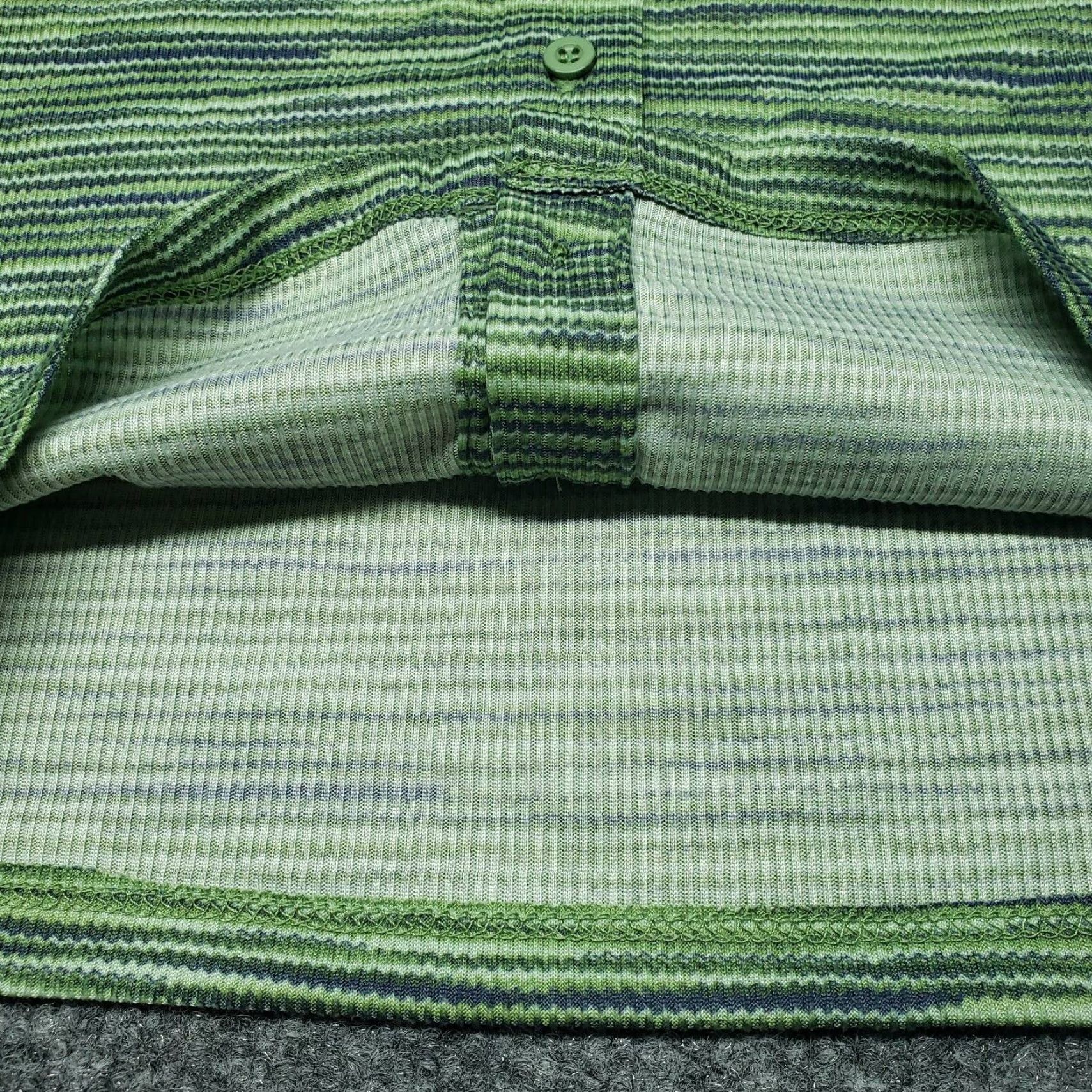 Vintage Rue21 Shirt Top Womens S Green Space Dye Stretch Button Up Collared New Size S / US 4 / IT 40 - 3 Thumbnail