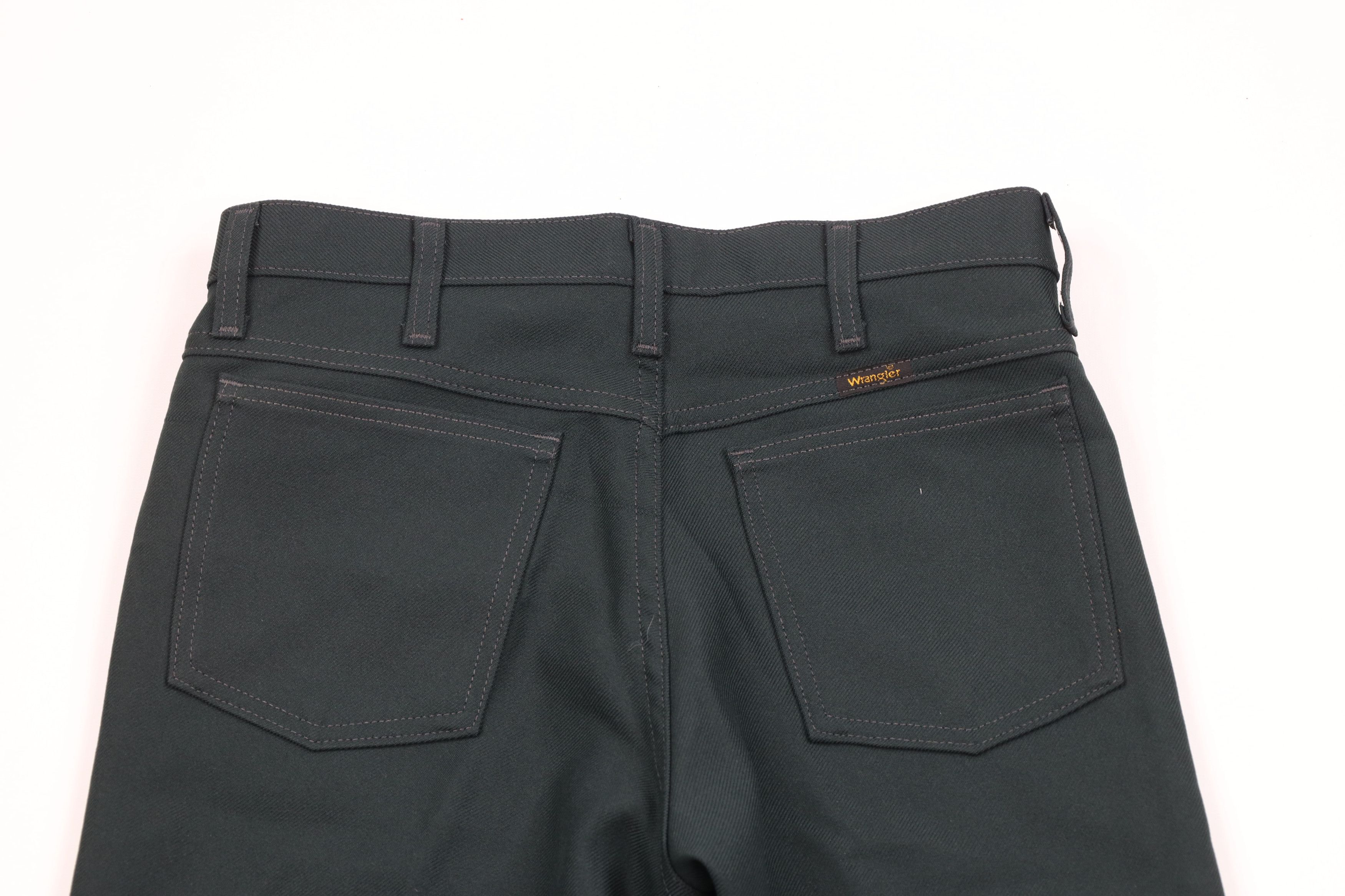 Vintage × Wrangler Vintage 90s Wrangler Wide Leg Bootcut Pants Green Polyester Size US 31 - 9 Thumbnail