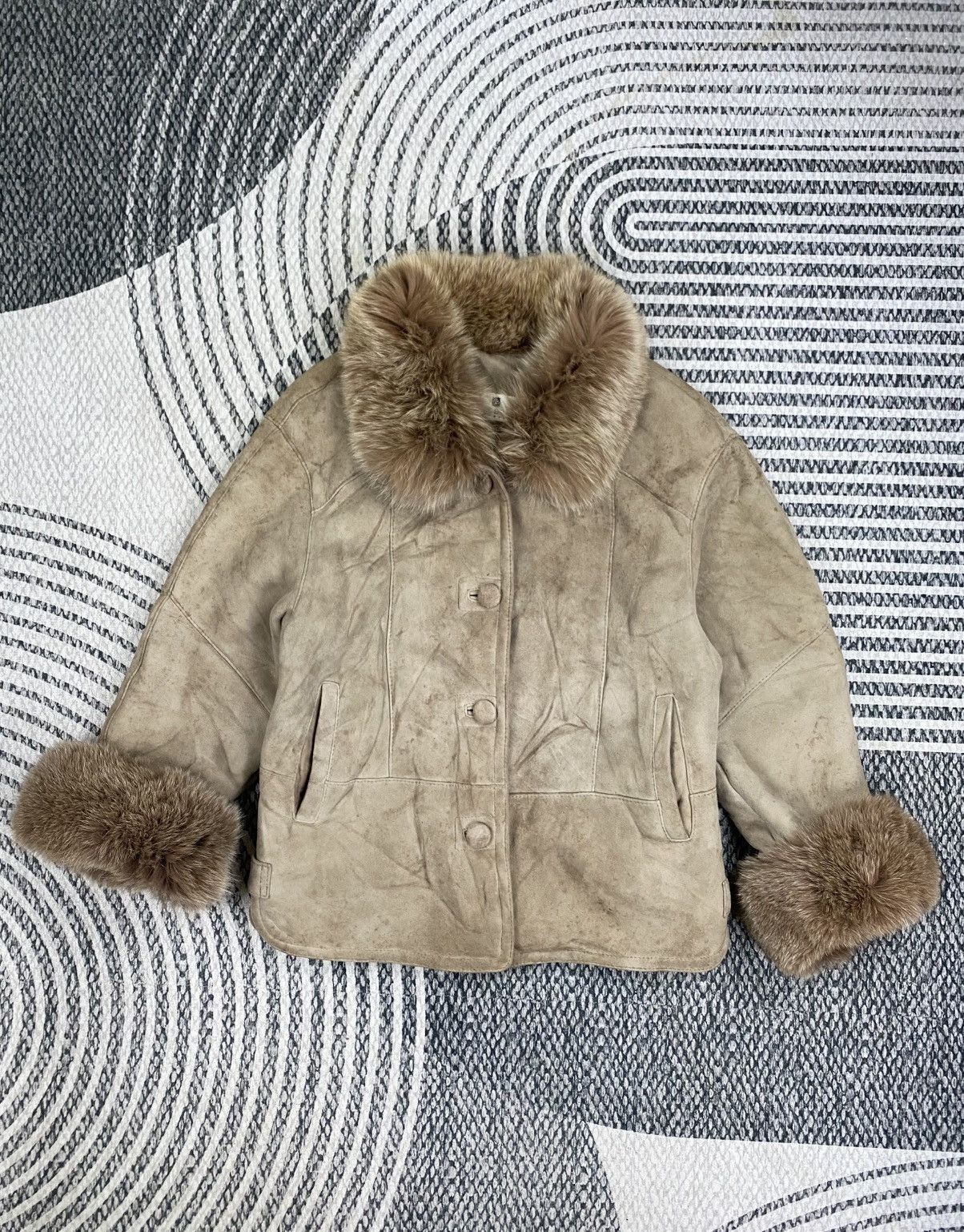 Pierre Balmain Vintage Pierre Balmain Fur Lined Suede Distressed Jacket Size M / US 6-8 / IT 42-44 - 1 Thumbnail