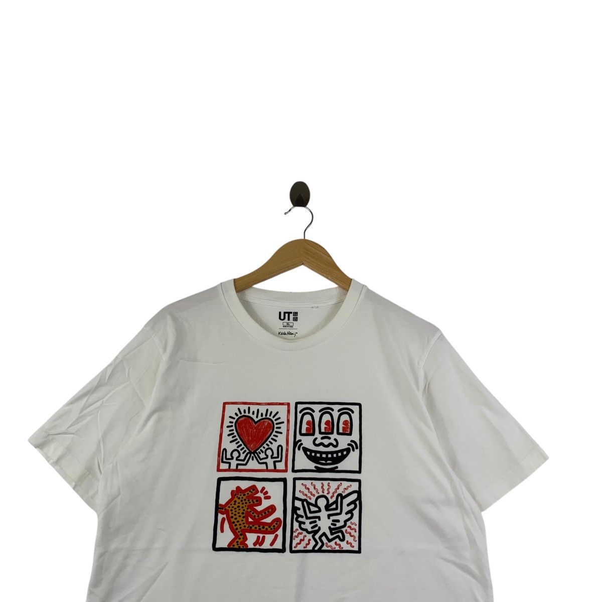 Uniqlo KEITH HARING x UNIQLO White Eyes Fly Pop Art Artist Tee Size US XL / EU 56 / 4 - 2 Thumbnail