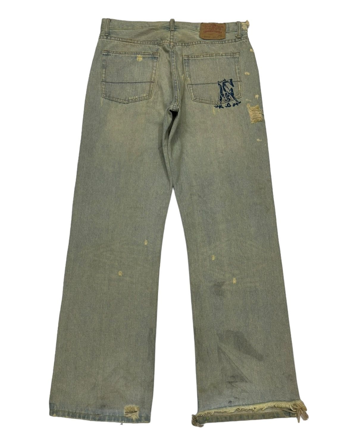 Abercrombie & Fitch SICK🔥ABERCROMBIE & FITCH FLARE JEANS DISTRESS BOOTCUT DENIM Size US 34 / EU 50 - 8 Thumbnail
