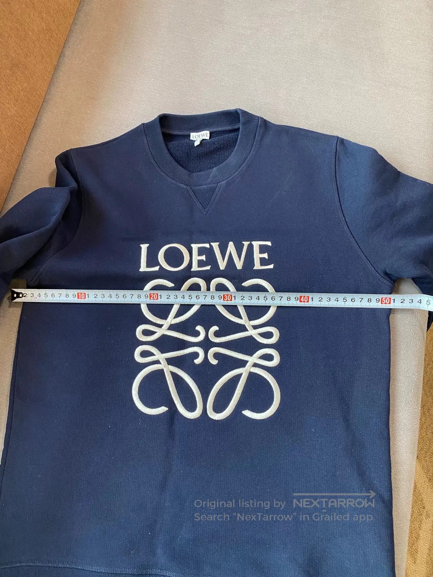 Loewe Loewe Blue Embroidered Logo Sweatshirt. Size US M / EU 48-50 / 2 - 5 Thumbnail