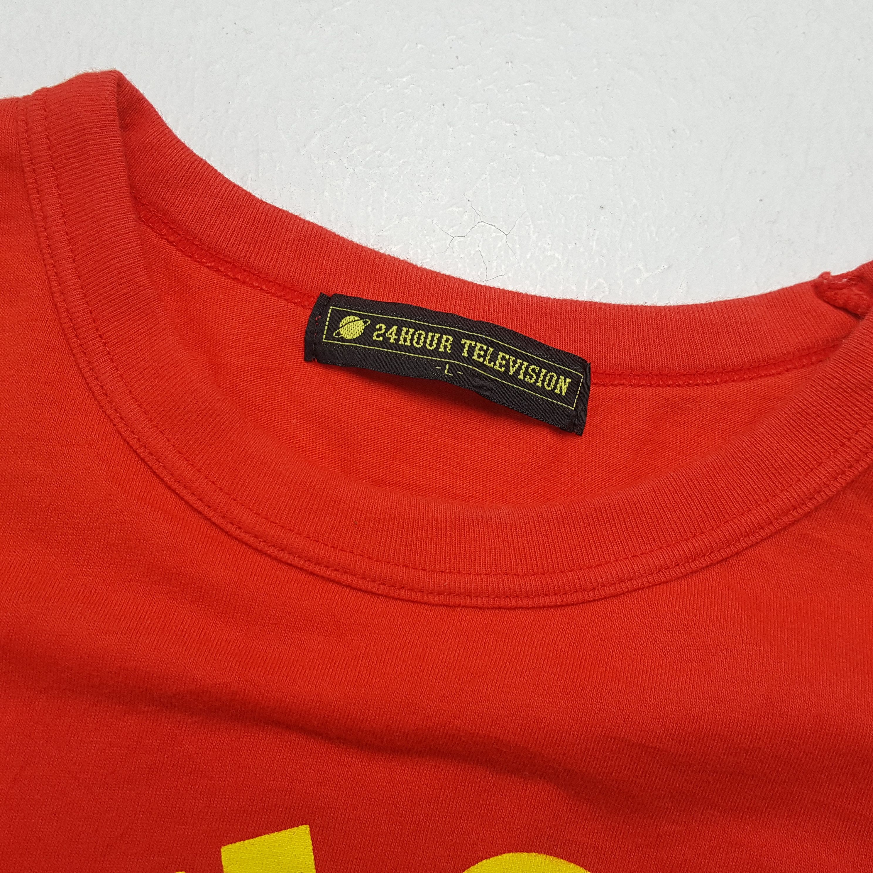 Japanese Brand × Vintage Vintage 24 HOUR TELEVISON x BAPE Brand Style T-Shirts Size US M / EU 48-50 / 2 - 6 Thumbnail