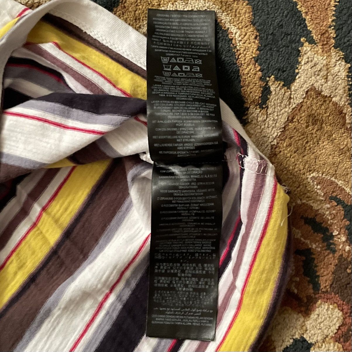 A$AP Rocky Vintage Y2K Guess ASAP Rocky Striped Short Sleeve T-Shirt Size US M / EU 48-50 / 2 - 6 Thumbnail