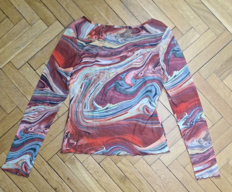 If Six Was Nine × Japanese Brand vintage abstract transparent mesh top Size S / US 4 / IT 40 - 2 Thumbnail