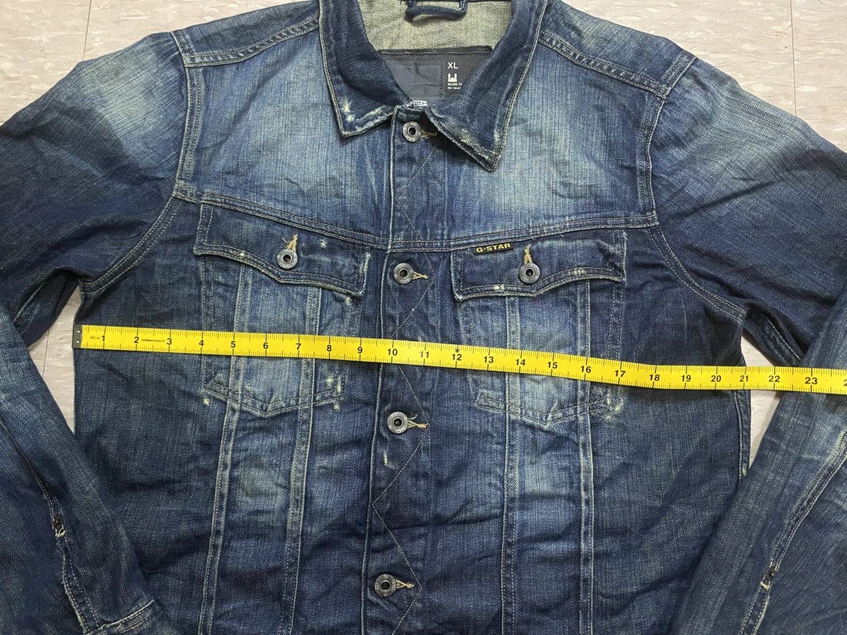 G-Star G-STAR RAW distressed denim jacket with logo patch Size US XL / EU 56 / 4 - 15 Thumbnail