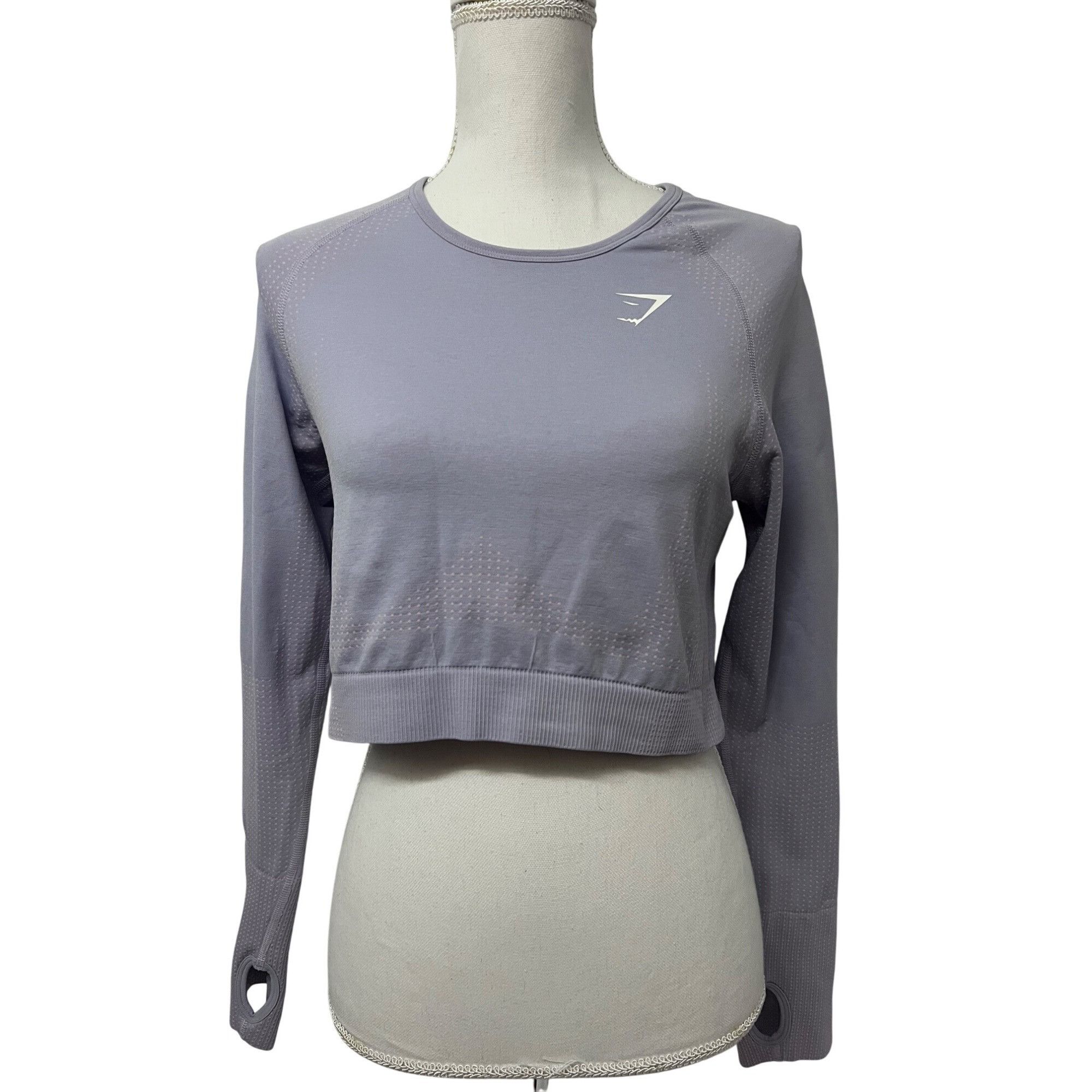 Gymshark Gymshark Vital Seamless 2.0 Womens Long Sleeve Crop Top Shir Size XL / US 12-14 / IT 48-50 - 1 Thumbnail