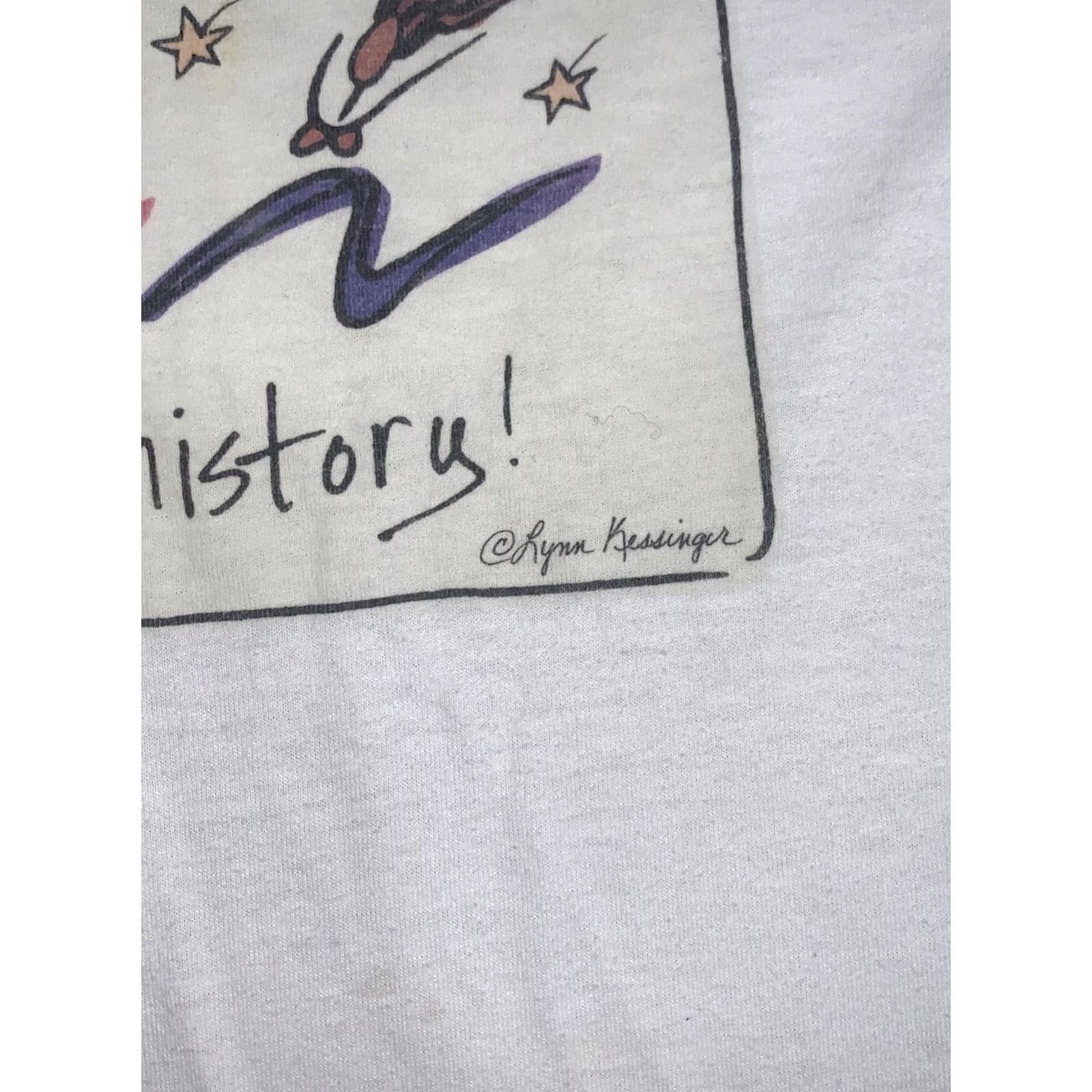Hanes VINTAGE Hanes Shirt Womens 2XL White Crew Neck Short Sleeve Basic Casual 90s 13247 Size XXL / US 16-18 / IT 52-54 - 4 Thumbnail