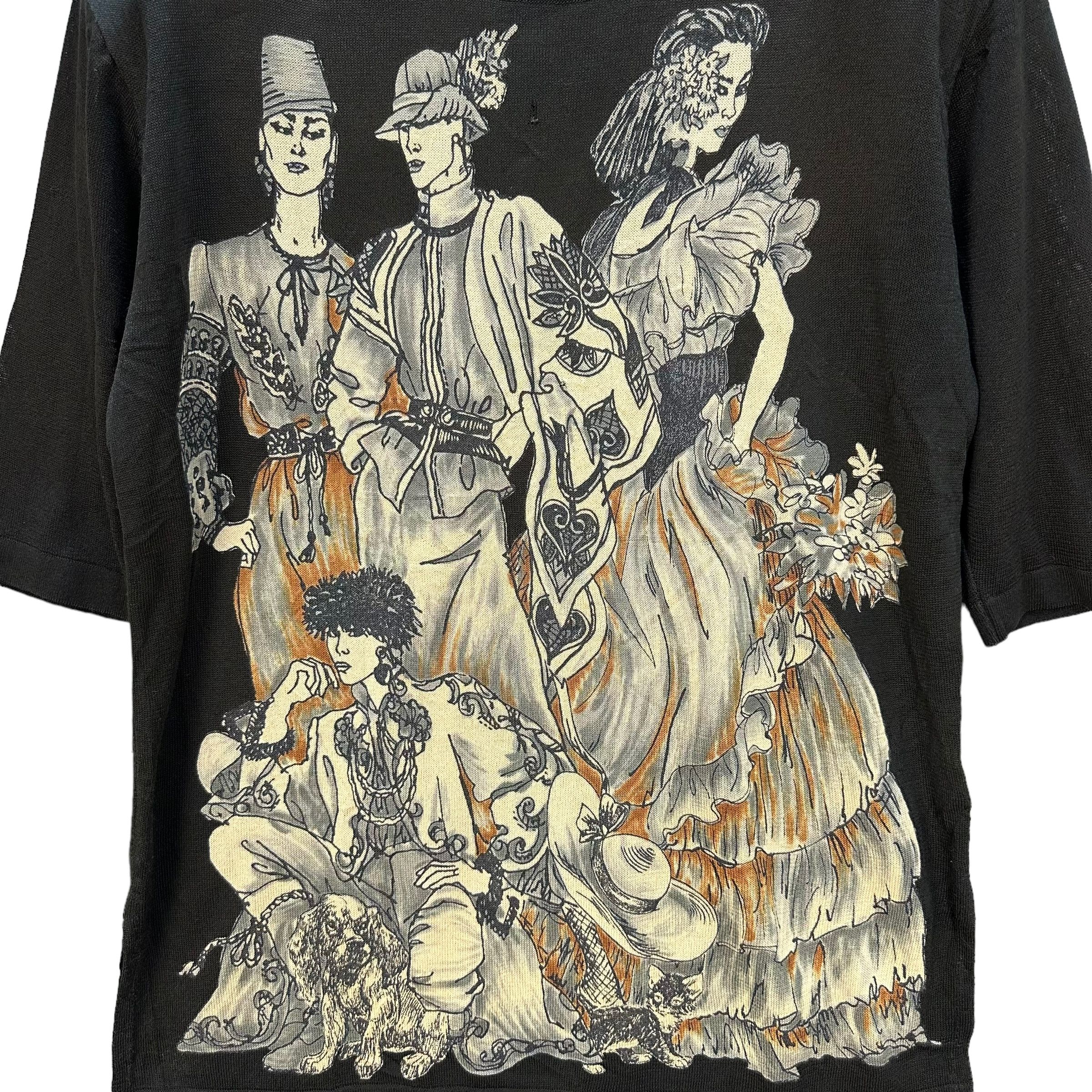 Japanese Brand PAOLO SINATTI ARTWORK ROMAN GRAPHIC TEES #9052-53 Size M / US 6-8 / IT 42-44 - 5 Thumbnail