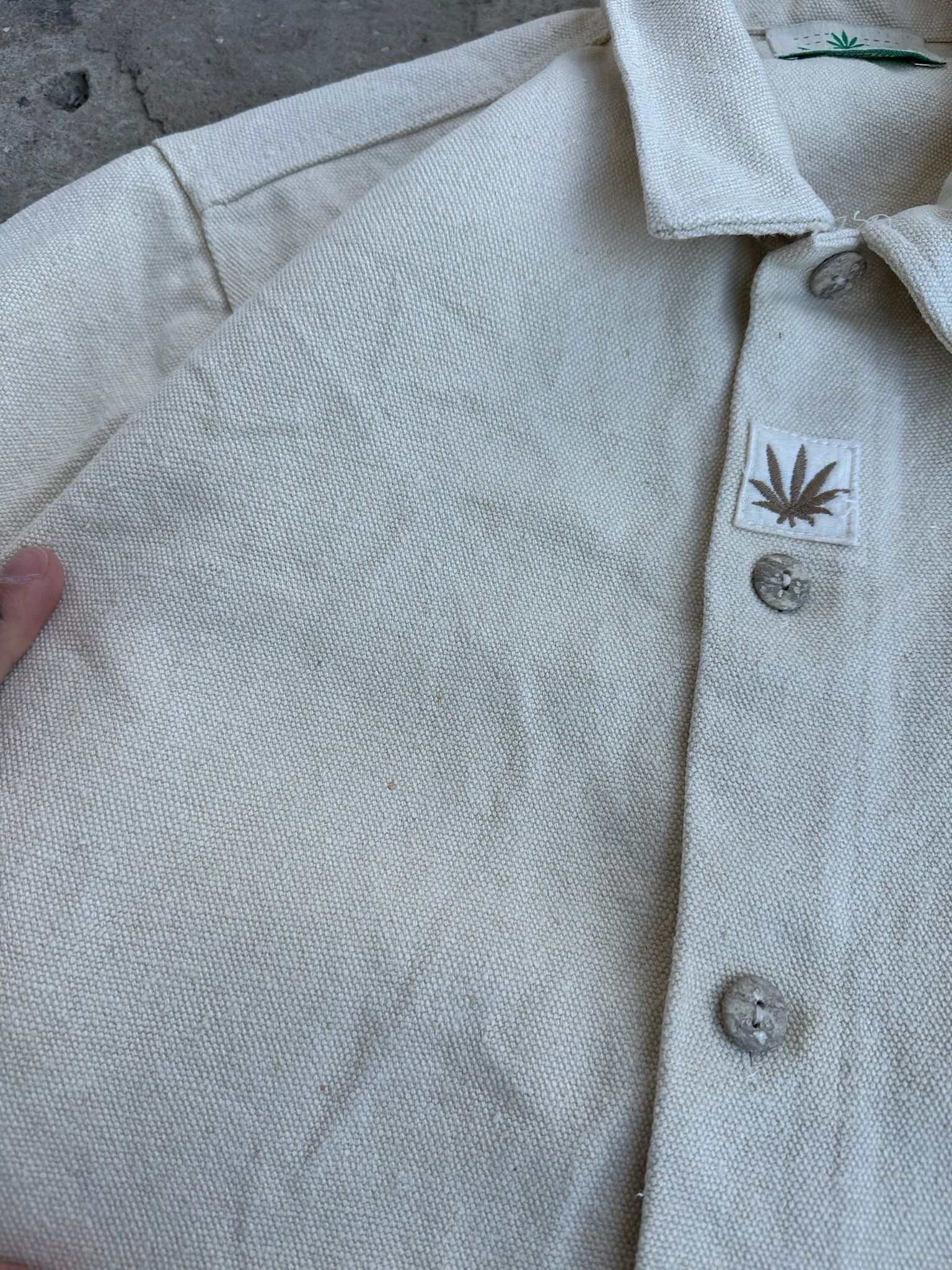 Vintage Vintage 90s Hemp Weed Logo work chore Jacket Size US M / EU 48-50 / 2 - 17 Thumbnail