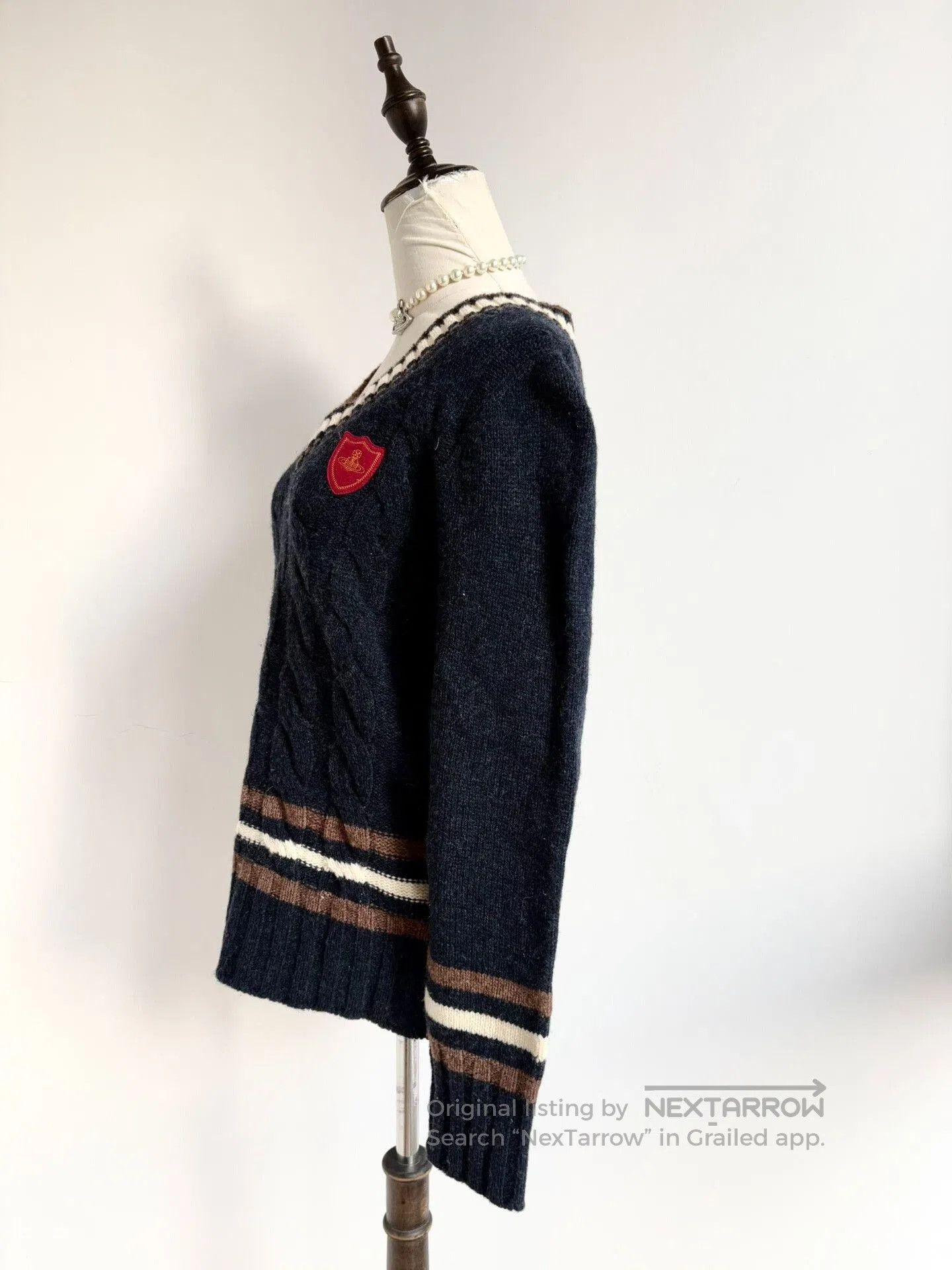 Vivienne Westwood Vivienne Westwood Navy Knitted Sweater. Size L / US 10 / IT 46 - 3 Thumbnail