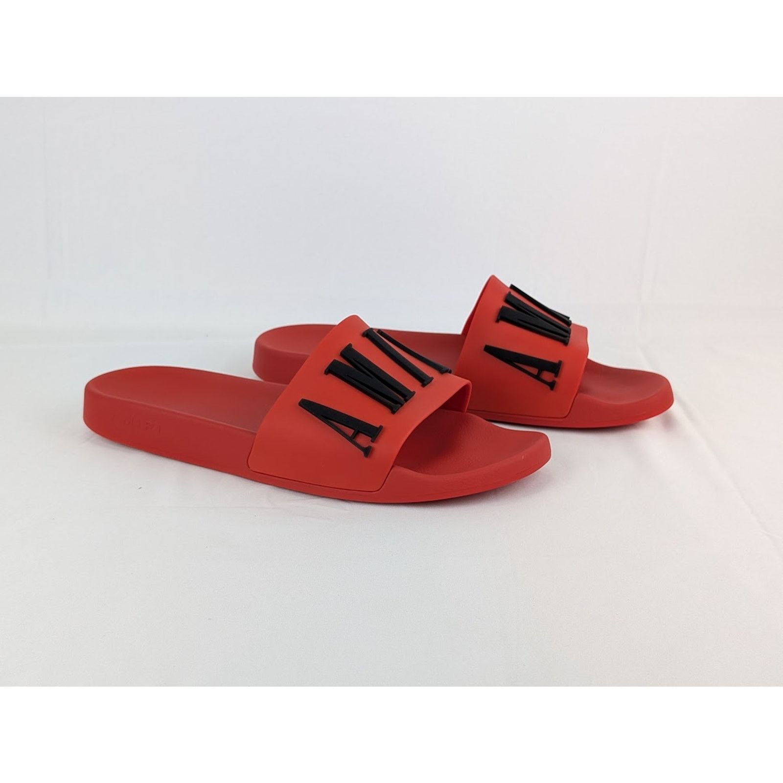 Amiri o1rshd1 Q: 2 / Logo Pool Slide in Red/Black Size US 10 / EU 43 - 6 Thumbnail