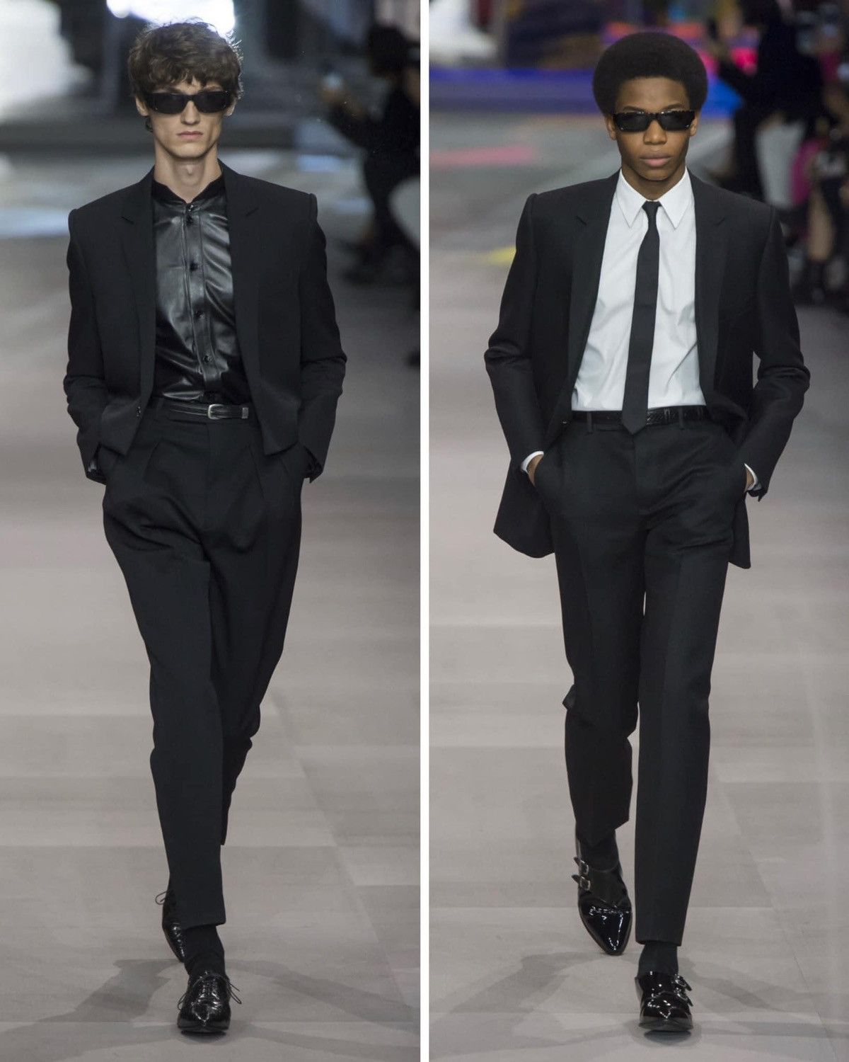 Celine × Hedi Slimane Classic Grain de Poudre Notch Lapel Jacket sz48 Size 48S - 7 Thumbnail