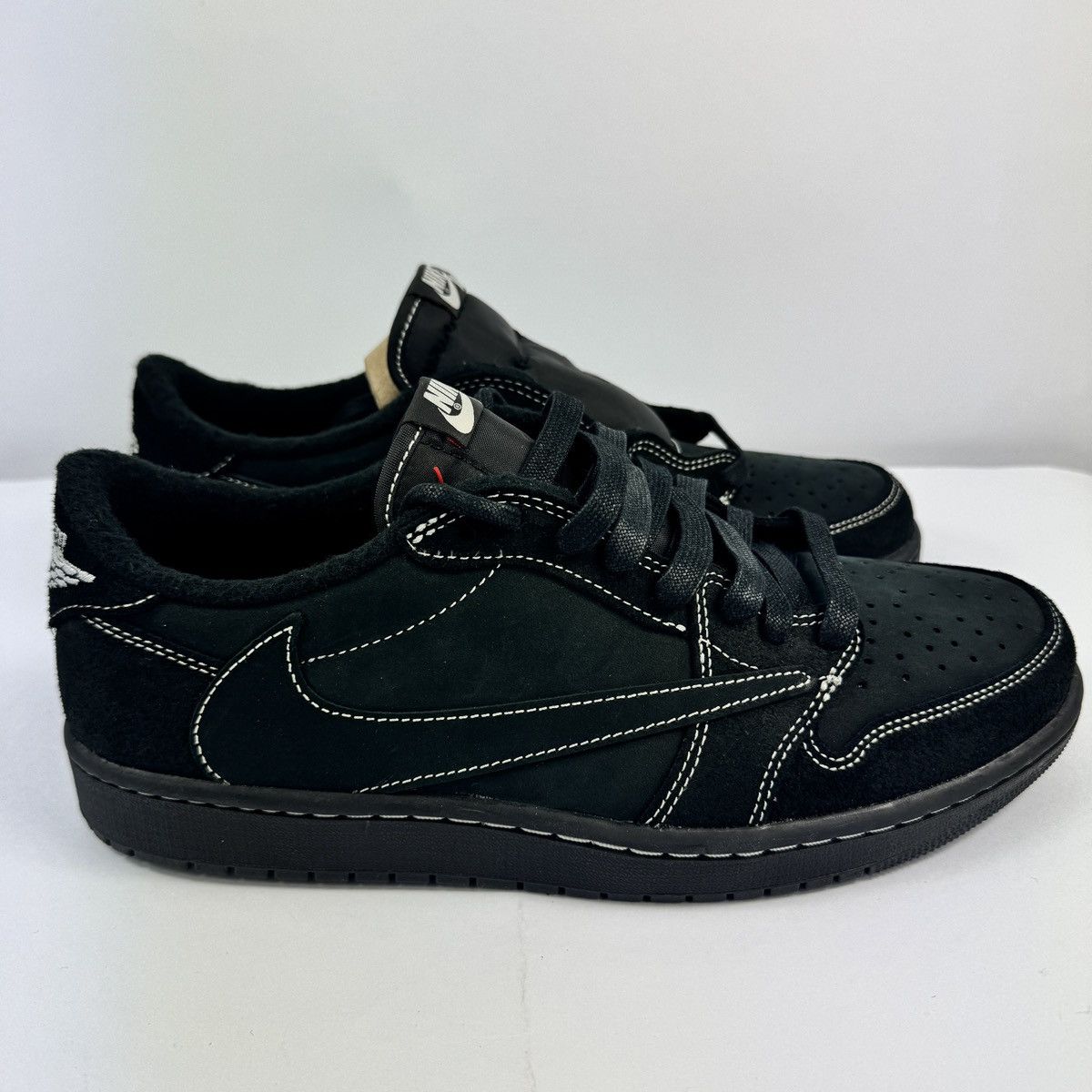JORDAN 1 RETRO LOW TRAVIS SCOTT BLACK PHANTOM SNEAKERS