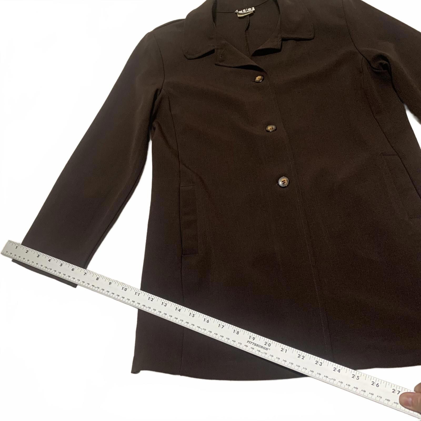 Levi's Vintage Clothing VTG CLIO Women's Size Medium Brown Button-Up Blazer Jacket Size M / US 6-8 / IT 42-44 - 3 Thumbnail