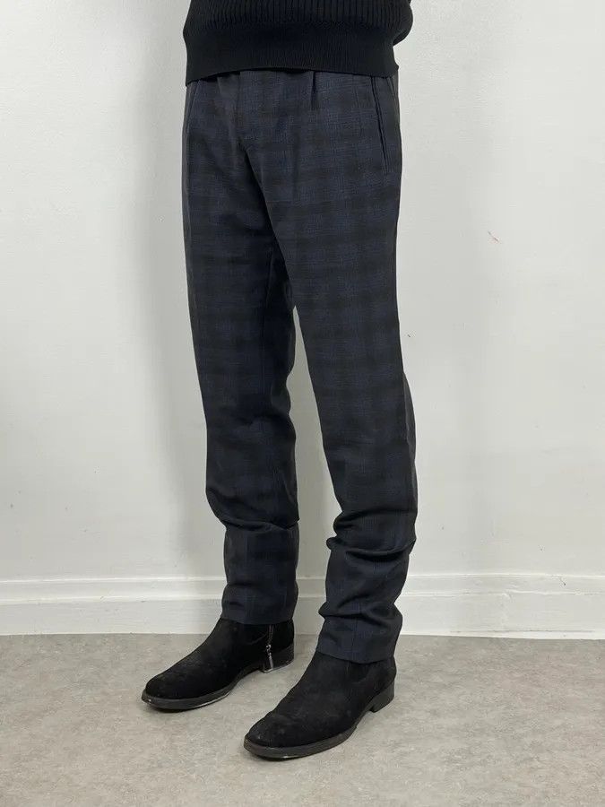 Gucci 2000s Gucci Navy Checkered Tailored Pants Size US 34 / EU 50 - 3 Thumbnail