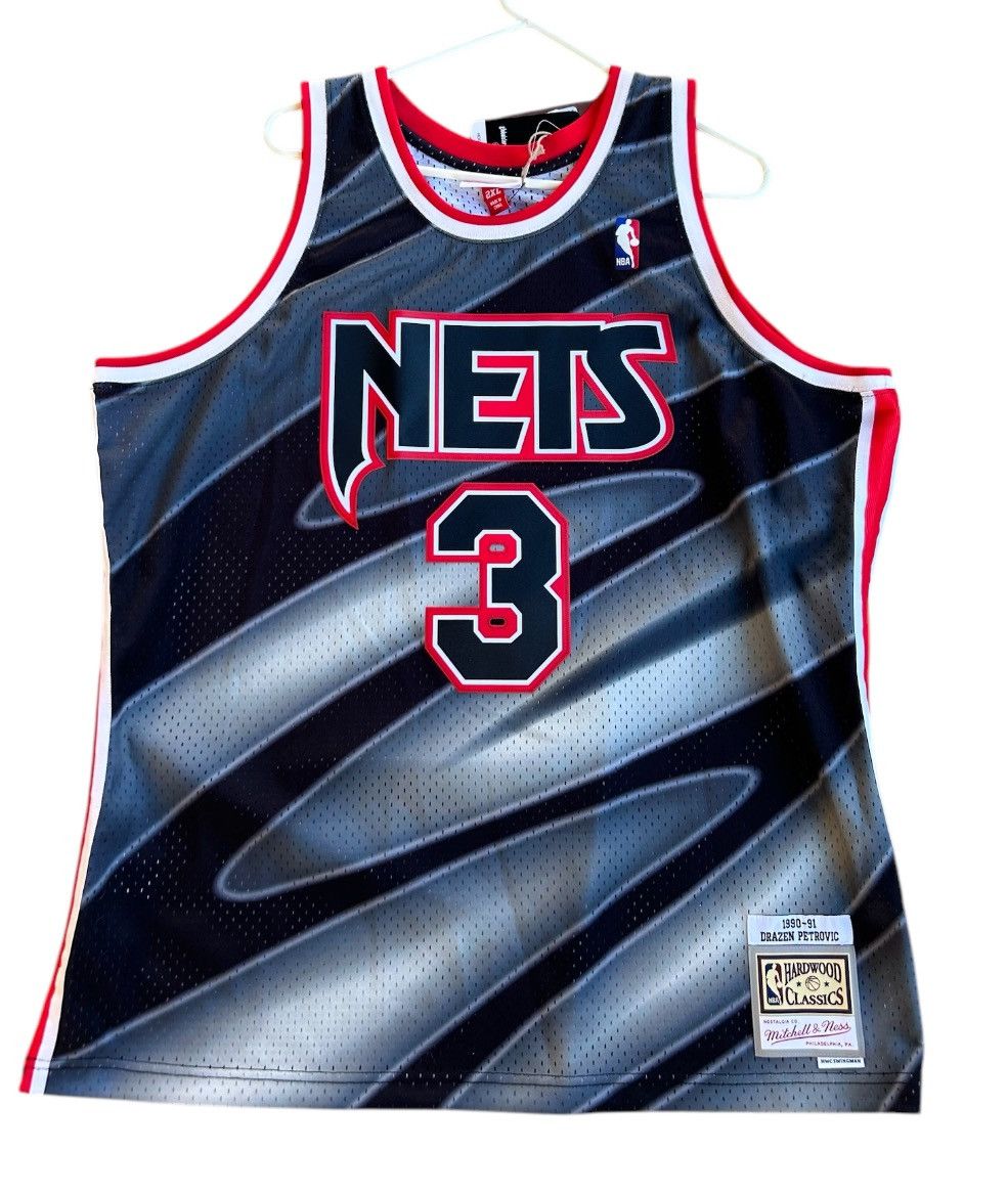 Mitchell and ness nets jersey petrovic 2024 Medium