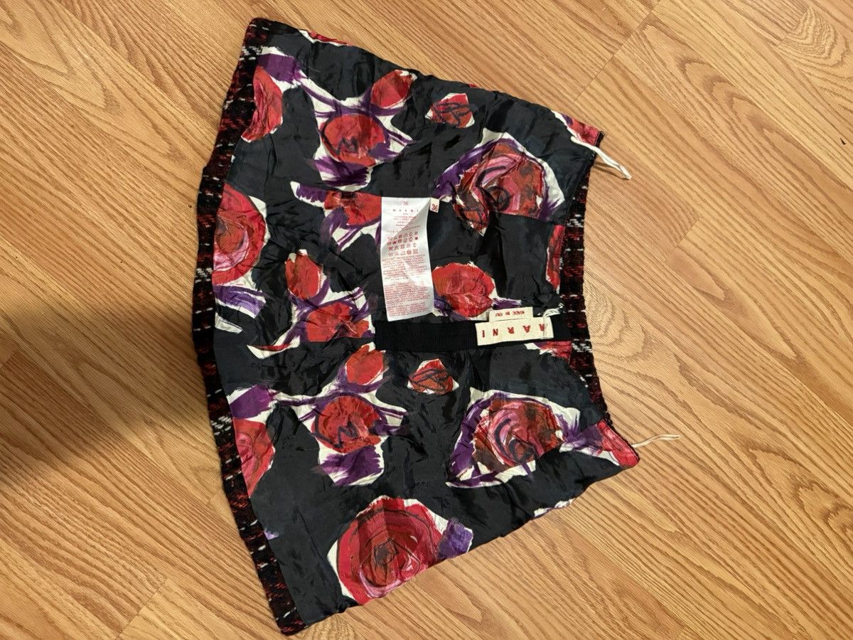 Marni Woman Mini skirt Red wool Marni Speckled Tweed Mini Skirt Size 36" / US 14 / IT 50 - 5 Thumbnail