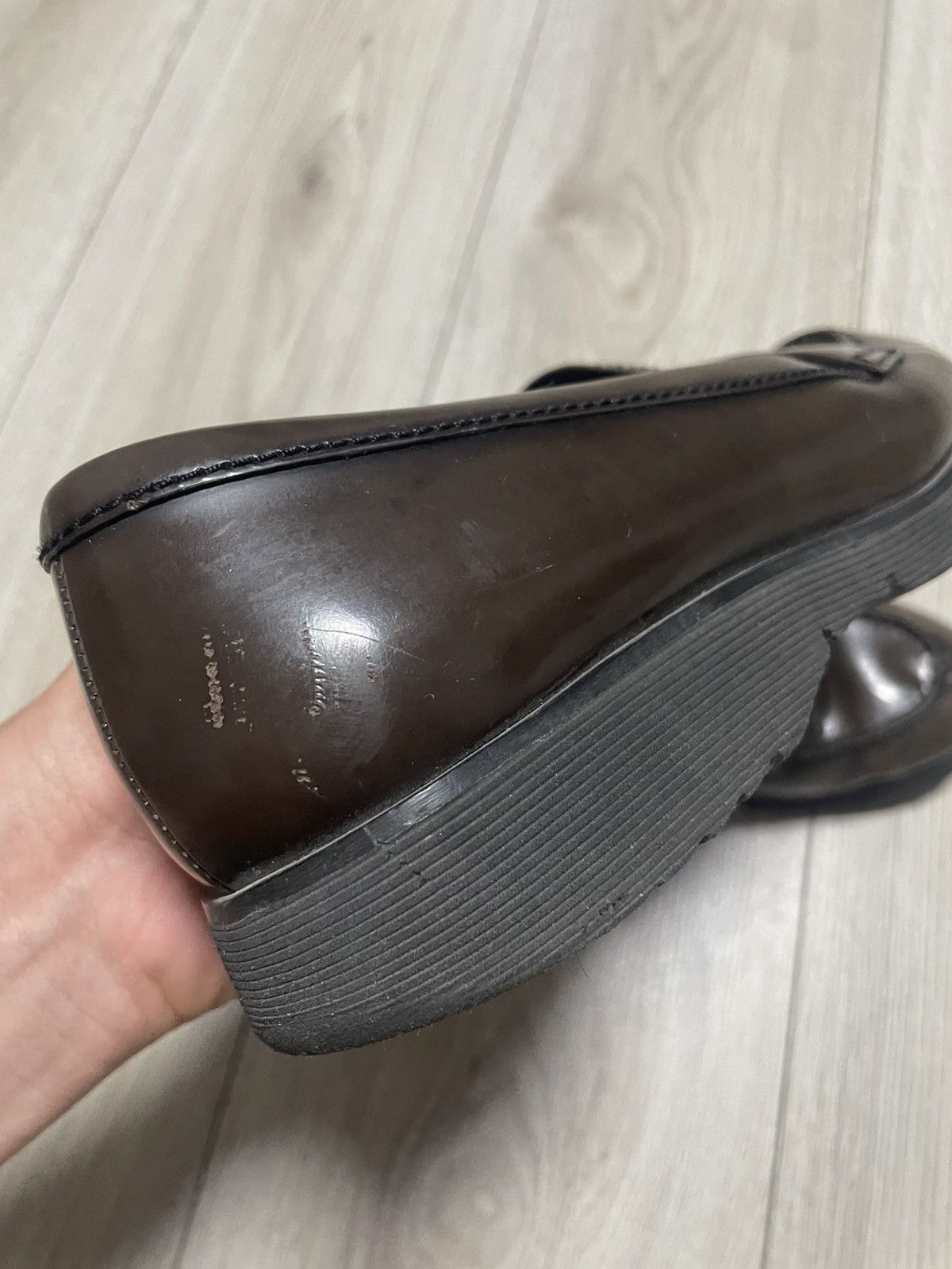 Prada × Vintage Vintage 00s Prada Spazzolato Leather Penny Loafer 3d5575 Size US 8 / IT 38 - 13 Thumbnail
