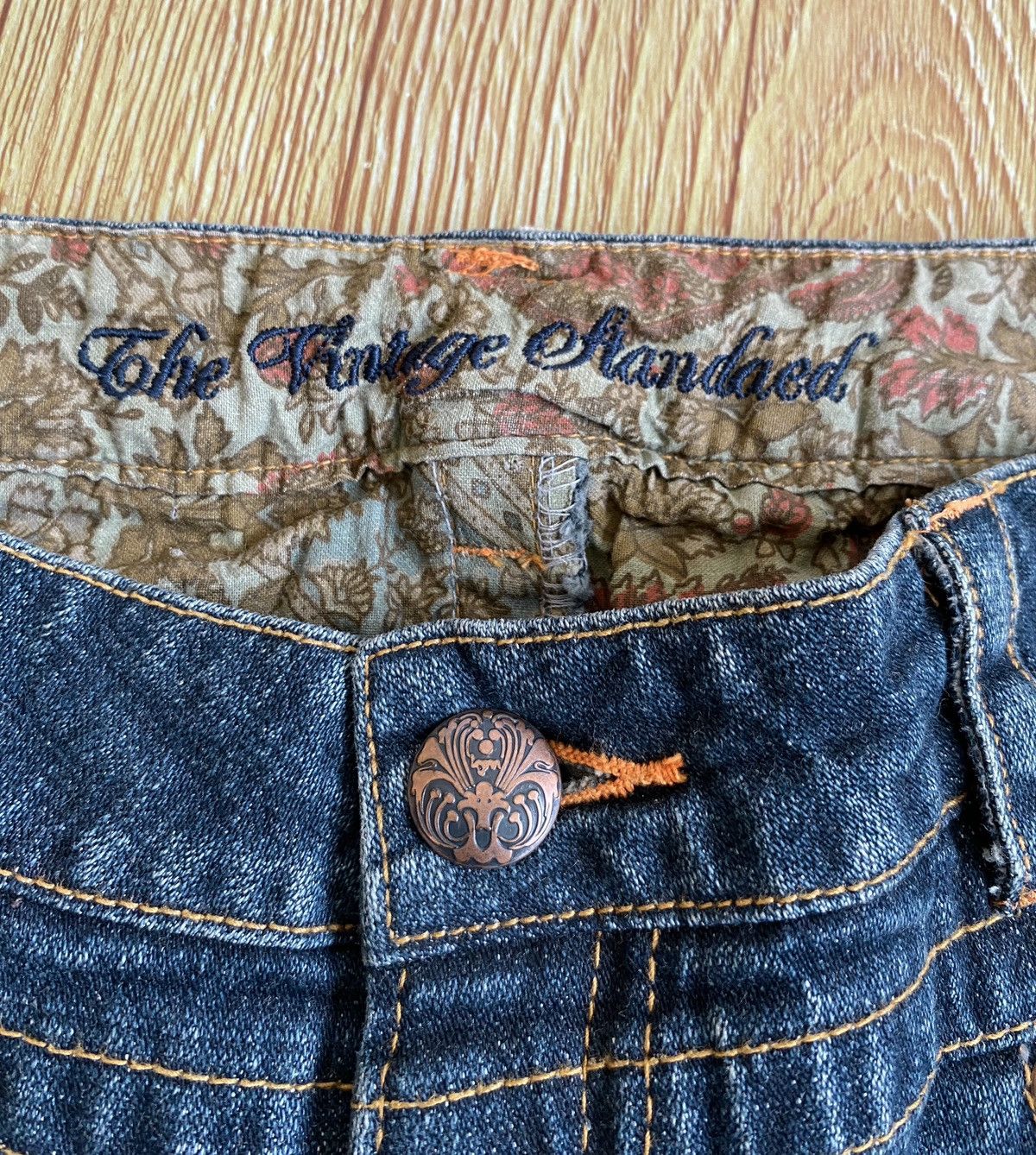 Japanese Brand Very Rare Design Vintage Japanese Brand Flared Jeans 1990s Size US 30 / EU 46 - 9 Thumbnail