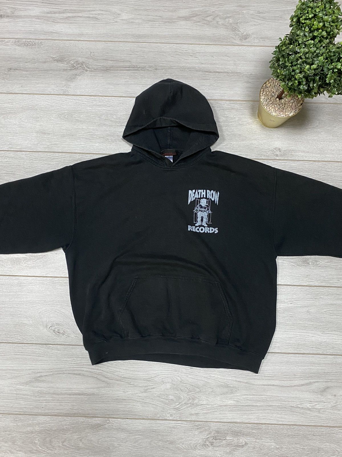 Vintage Death Row records vintage fade hoodie big print Size US L / EU 52-54 / 3 - 9 Thumbnail