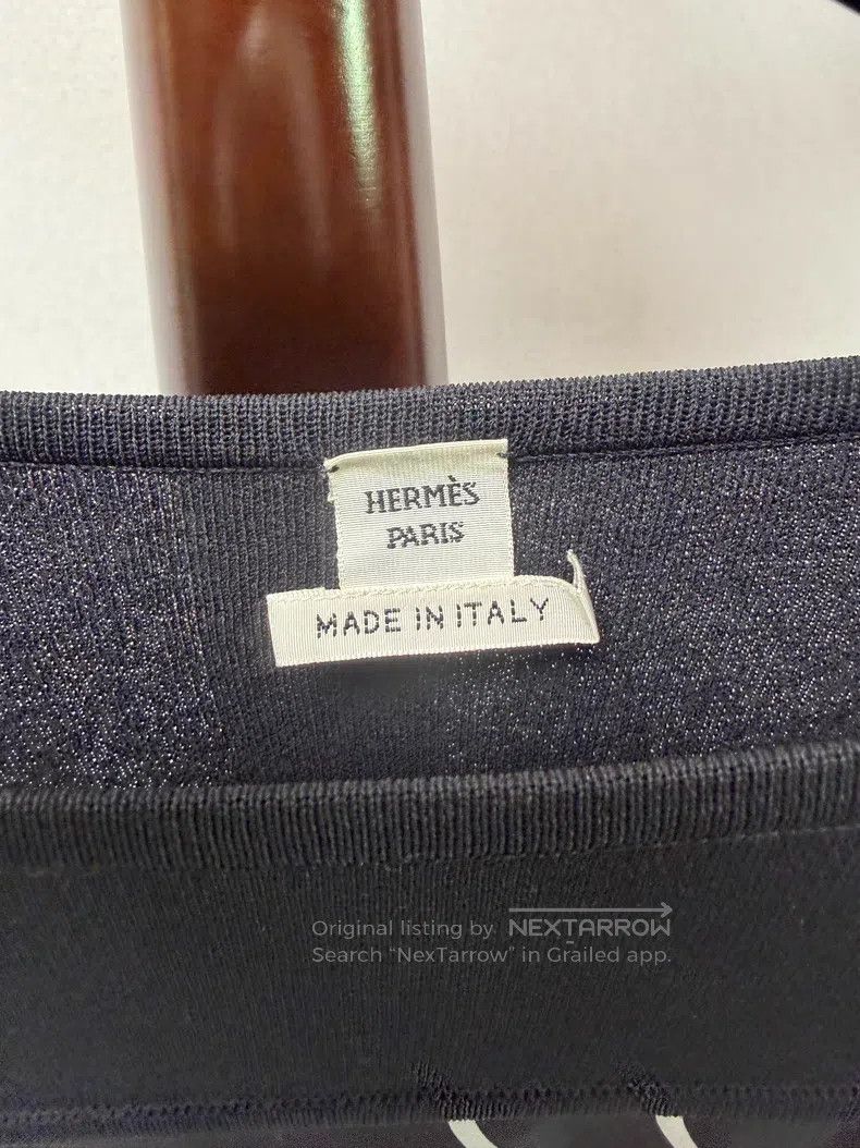 Hermes Hermes Spring/Summer Twillaine Series Black and White Prin Size XS / US 0-2 / IT 36-38 - 5 Thumbnail