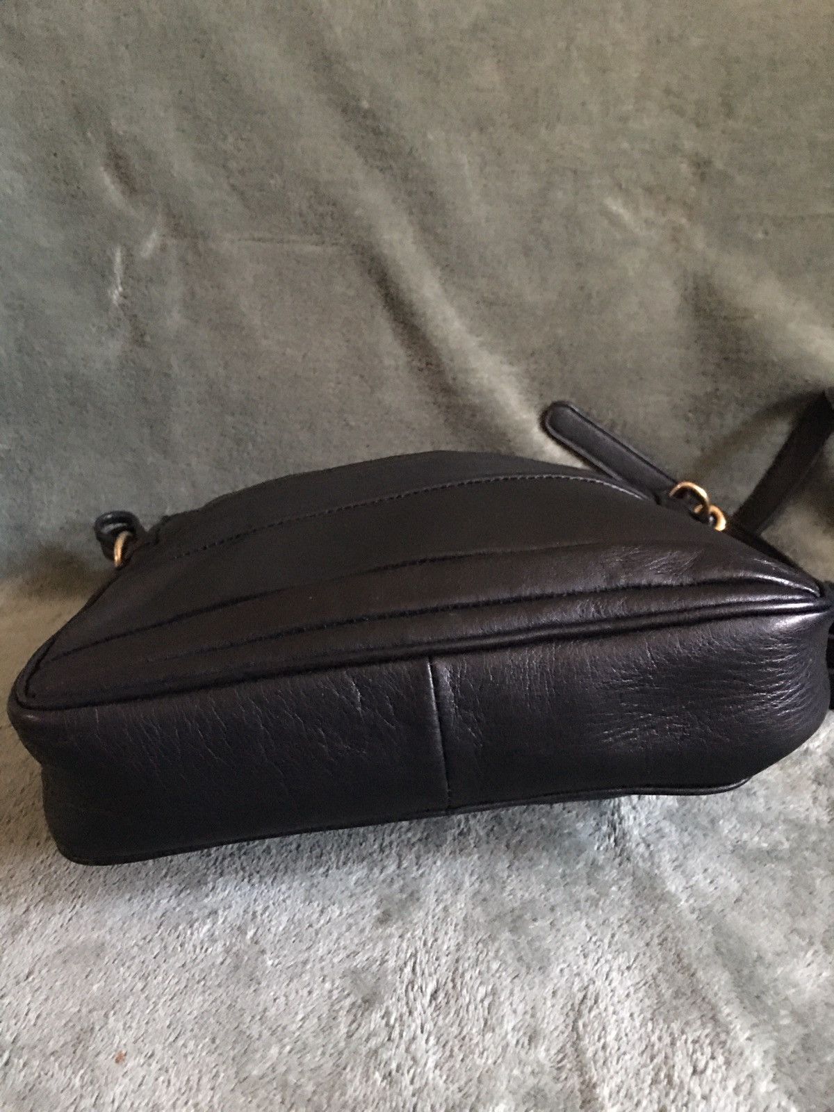 Vintage Benno Camenzind Vintage Black Leather Crossbody Shoulder Bag Size ONE SIZE - 6 Thumbnail