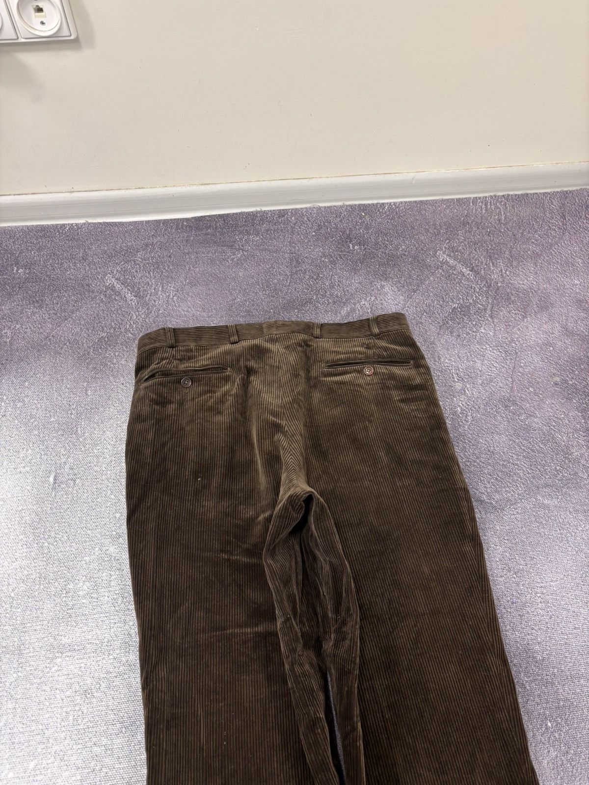 SCABAL Scabal Men’s Brown Cotton Blend Corduroy Pants Trousers Size US 34 / EU 50 - 21 Thumbnail