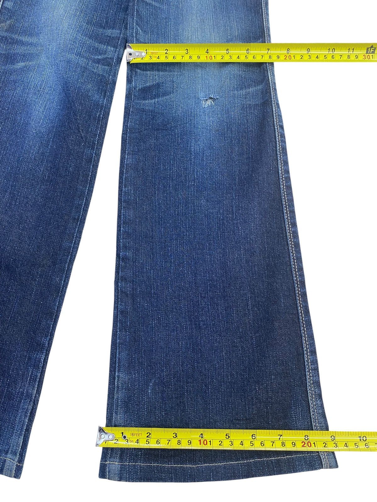 Edwin Edwin X Something Dark Faded Wash Style Flare Jeans Size US 30 / EU 46 - 7 Thumbnail